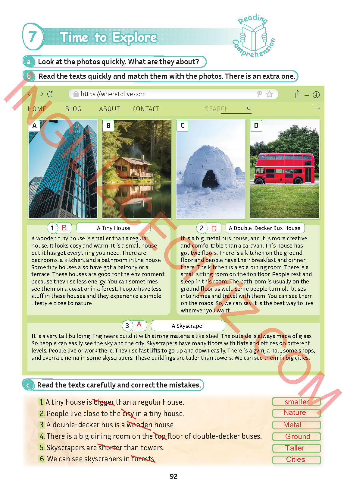 5. Sınıf Meb Yayınları İngilizce Ders Kitabı Sayfa 93 Cevapları