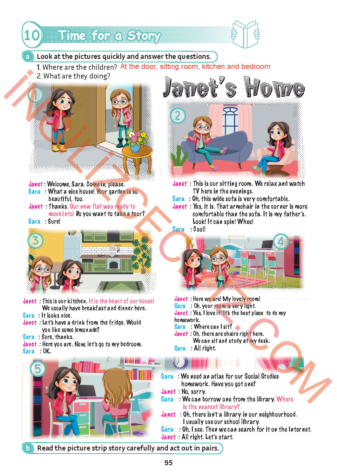 5. Sınıf Meb Yayınları İngilizce Ders Kitabı Sayfa 96 Cevapları