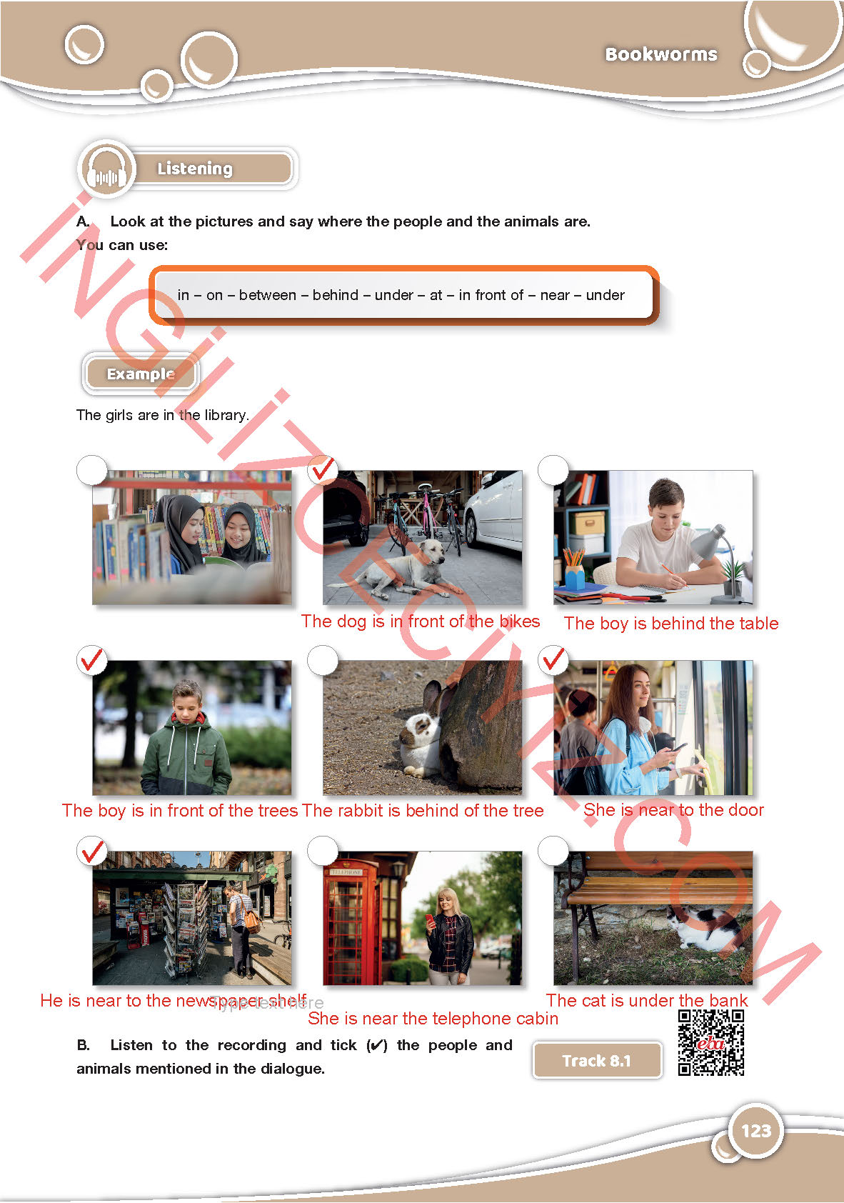 6. Sınıf Özgün Yayınları İngilizce Ders Kitabı Sayfa 123 Cevapları