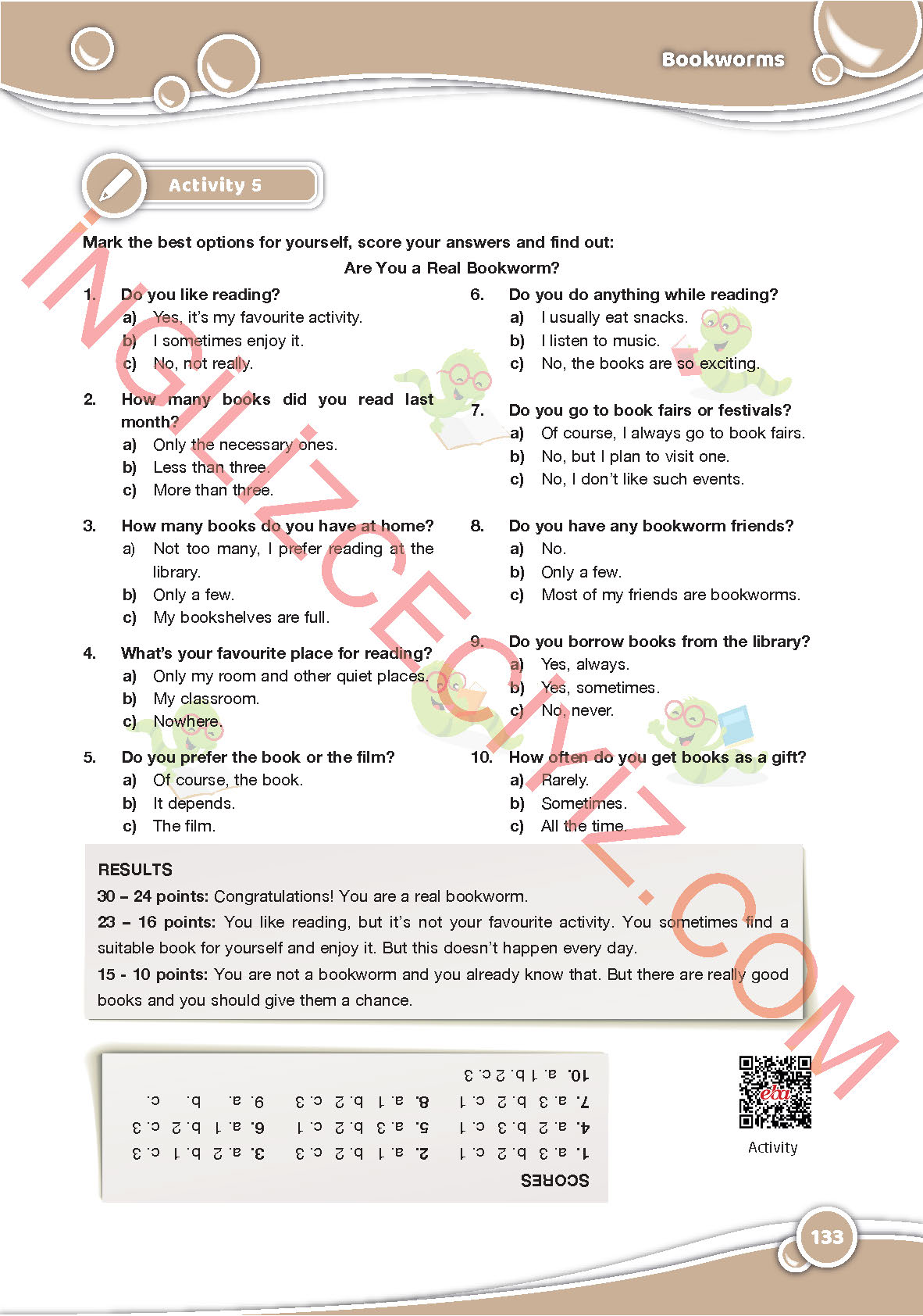 6. Sınıf Özgün Yayınları İngilizce Ders Kitabı Sayfa 133 Cevapları