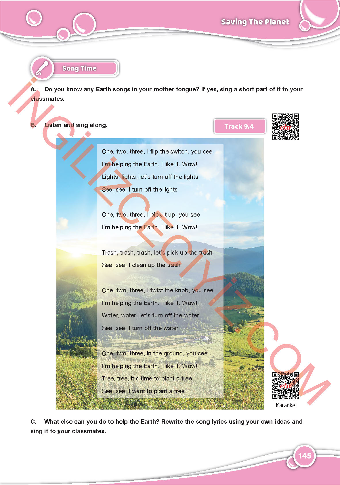 6. Sınıf Özgün Yayınları İngilizce Ders Kitabı Sayfa 145 Cevapları