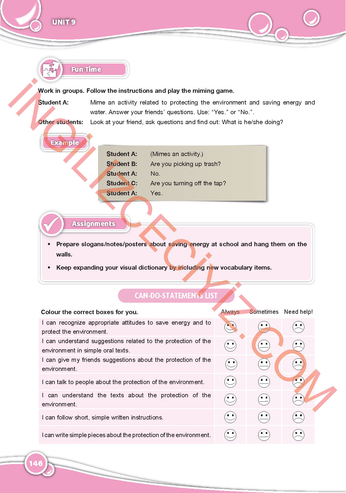 6. Sınıf Özgün Yayınları İngilizce Ders Kitabı Sayfa 146 Cevapları