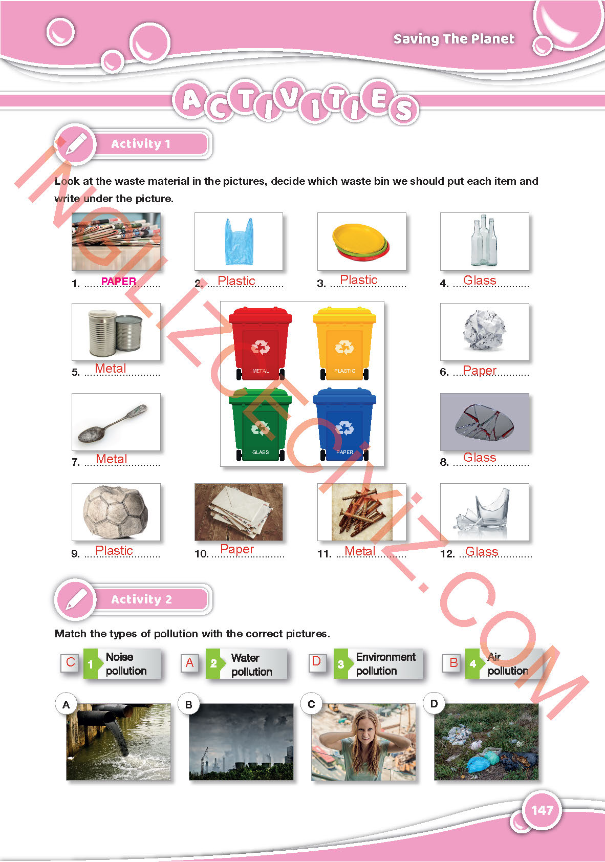 6. Sınıf Özgün Yayınları İngilizce Ders Kitabı Sayfa 147 Cevapları