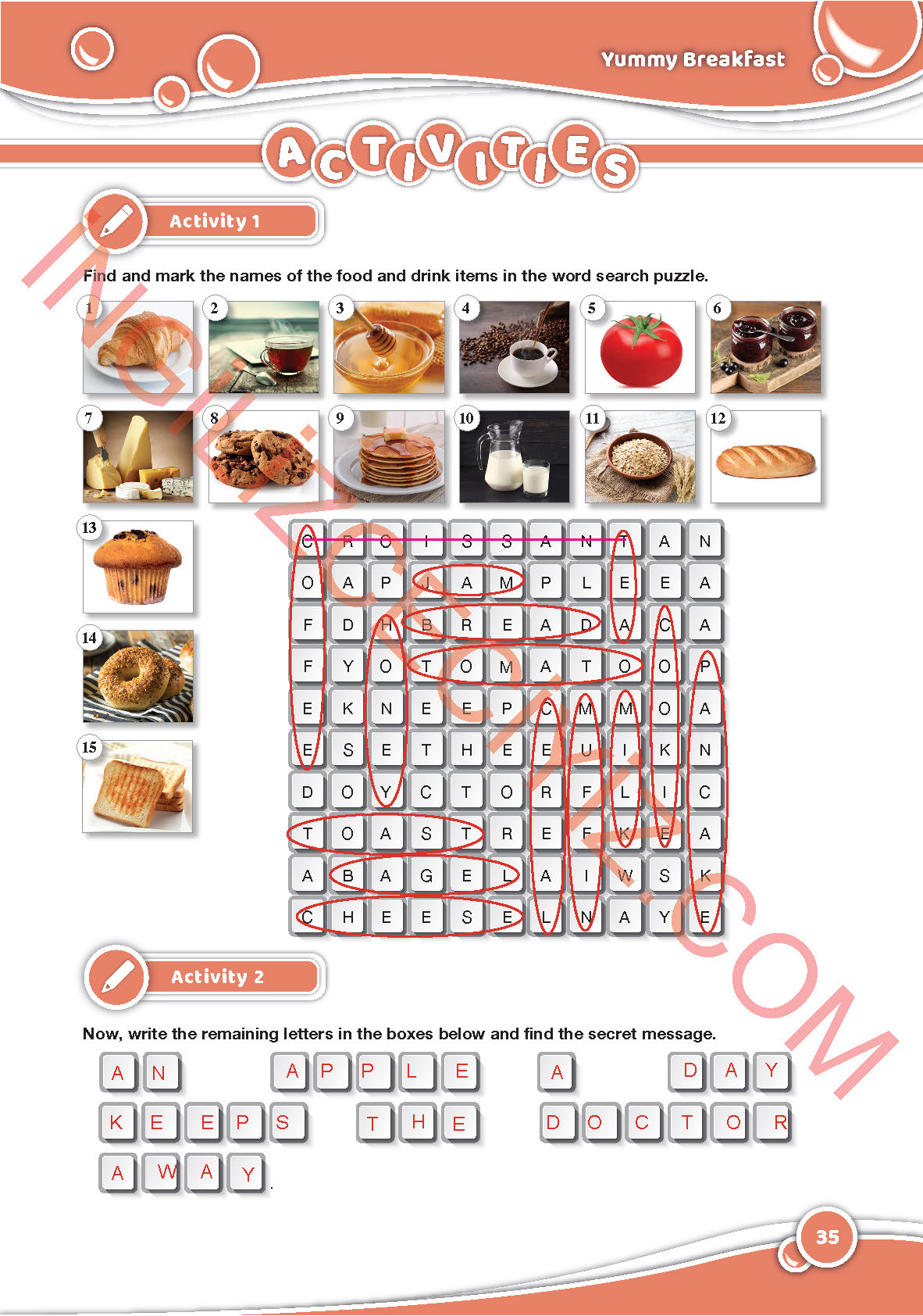 6. Sınıf Özgün Yayınları İngilizce Ders Kitabı Sayfa 35 Cevapları