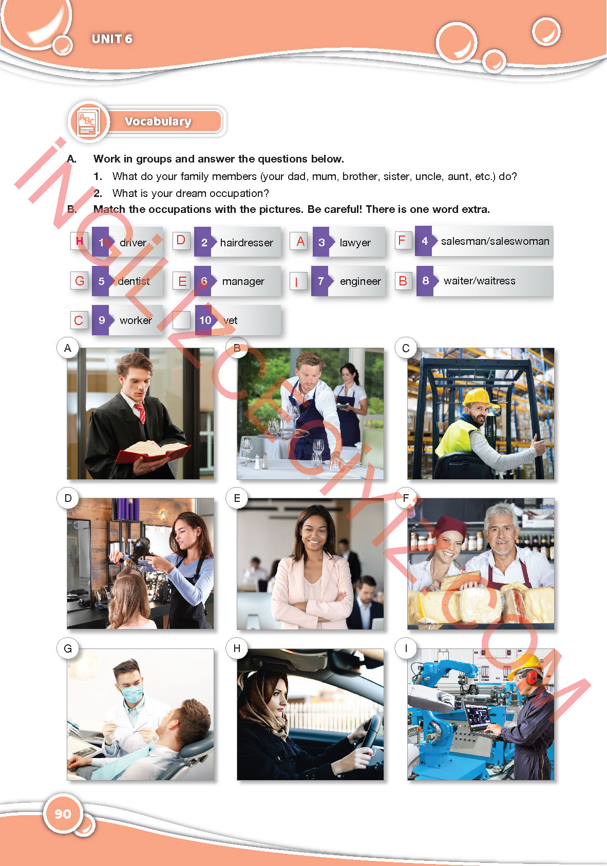 6. Sınıf Özgün Yayınları İngilizce Ders Kitabı Sayfa 90 Cevapları