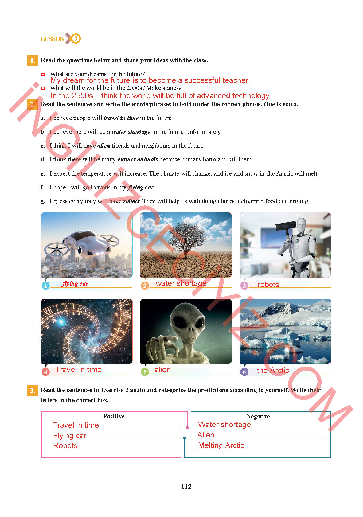 7. Sınıf Sdr İpekyolu Yayınları İngilizce Ders Kitabı Sayfa 112 Cevapları