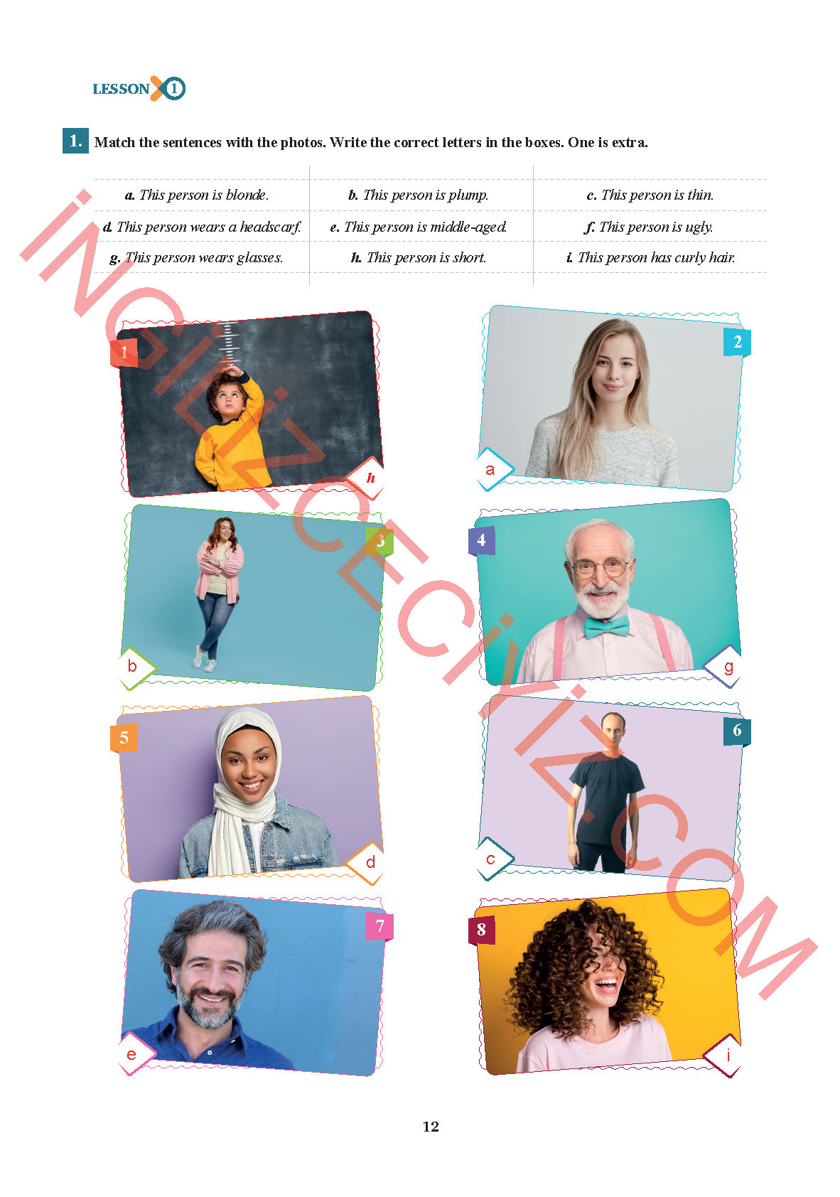 7. Sınıf Sdr İpekyolu Yayınları İngilizce Ders Kitabı Sayfa 12 Cevapları