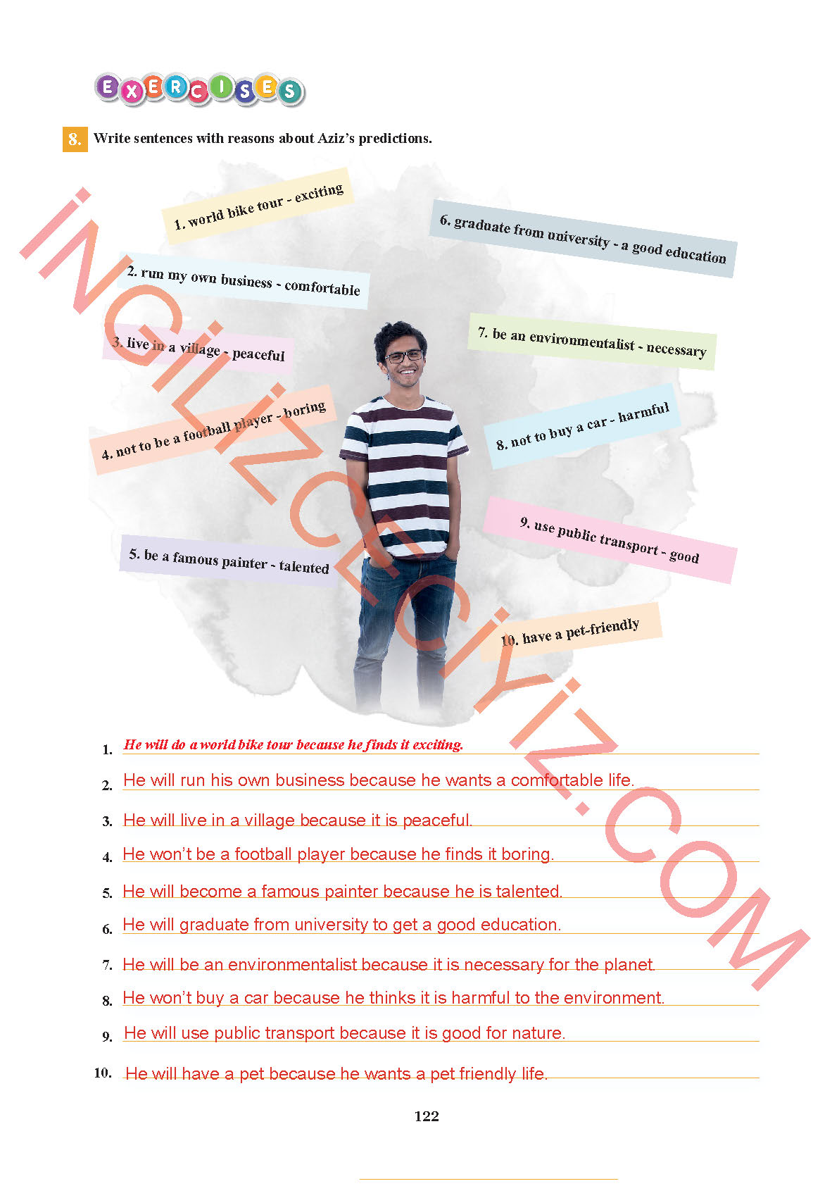 7. Sınıf Sdr İpekyolu Yayınları İngilizce Ders Kitabı Sayfa 122 Cevapları