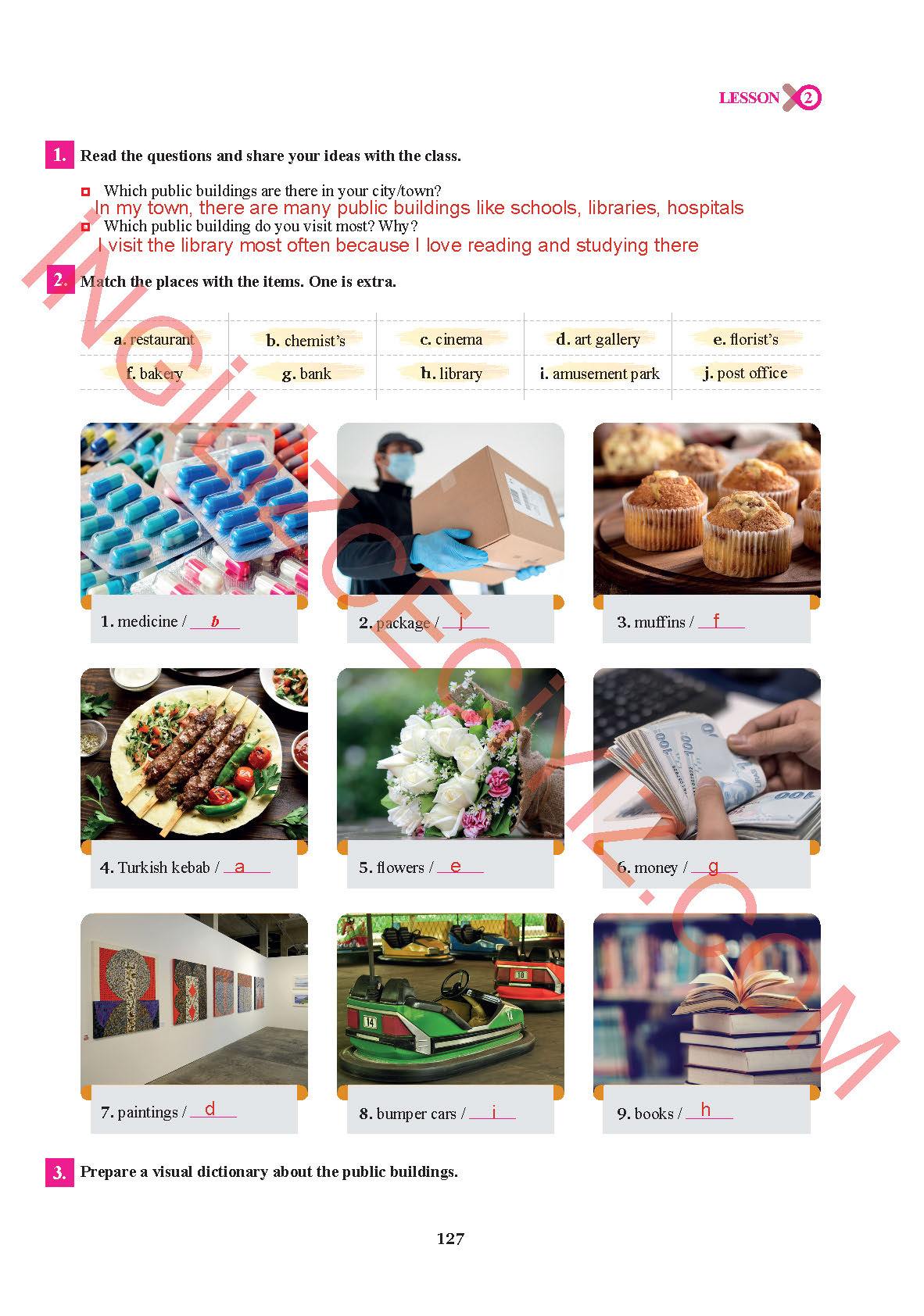 7. Sınıf Sdr İpekyolu Yayınları İngilizce Ders Kitabı Sayfa 127 Cevapları