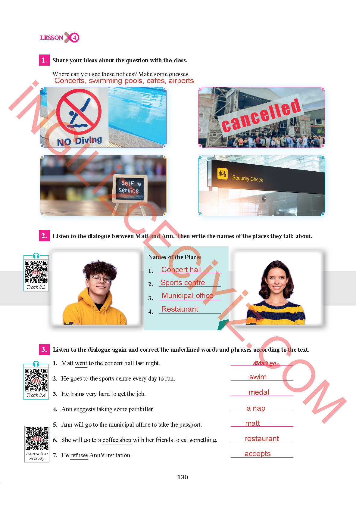 7. Sınıf Sdr İpekyolu Yayınları İngilizce Ders Kitabı Sayfa 130 Cevapları