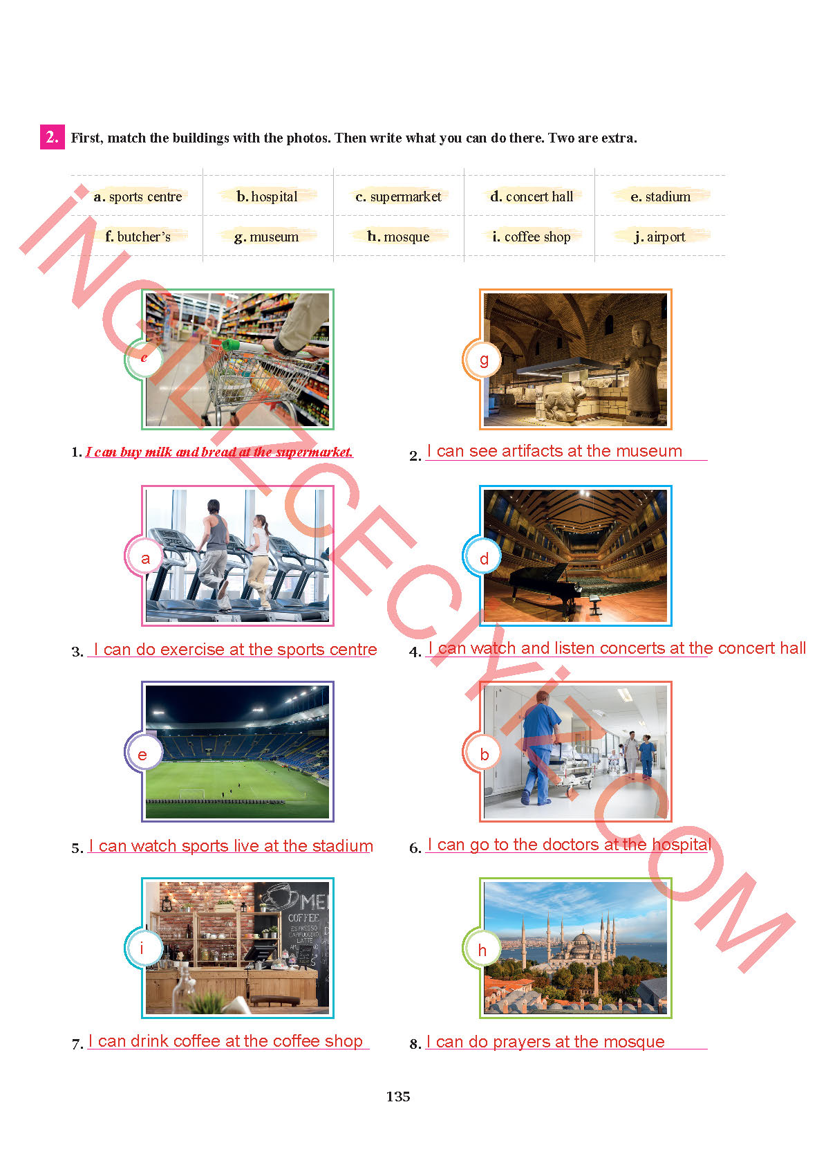 7. Sınıf Sdr İpekyolu Yayınları İngilizce Ders Kitabı Sayfa 135 Cevapları