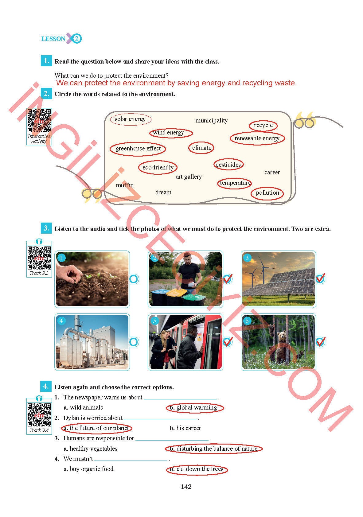 7. Sınıf Sdr İpekyolu Yayınları İngilizce Ders Kitabı Sayfa 142 Cevapları