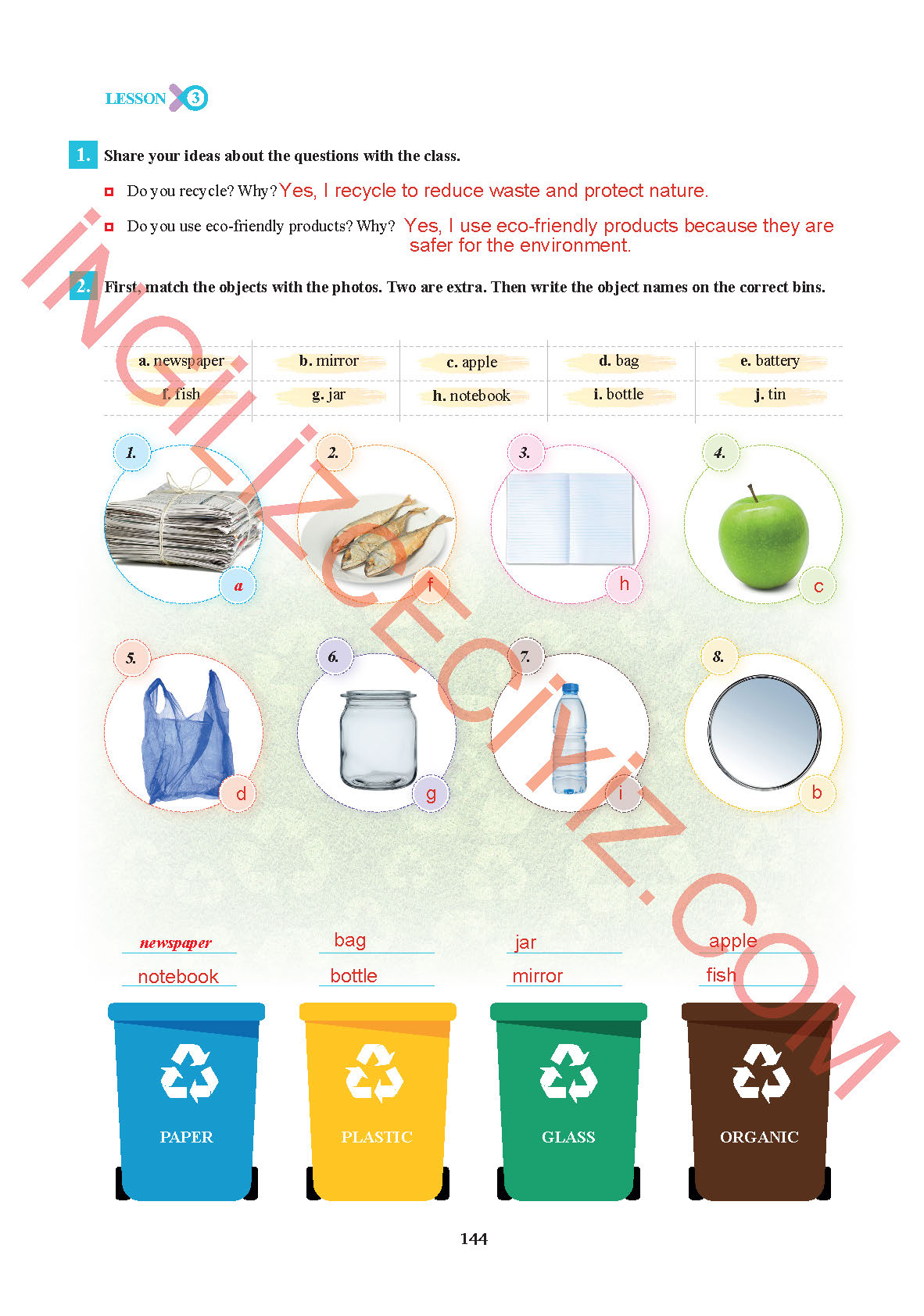 7. Sınıf Sdr İpekyolu Yayınları İngilizce Ders Kitabı Sayfa 144 Cevapları