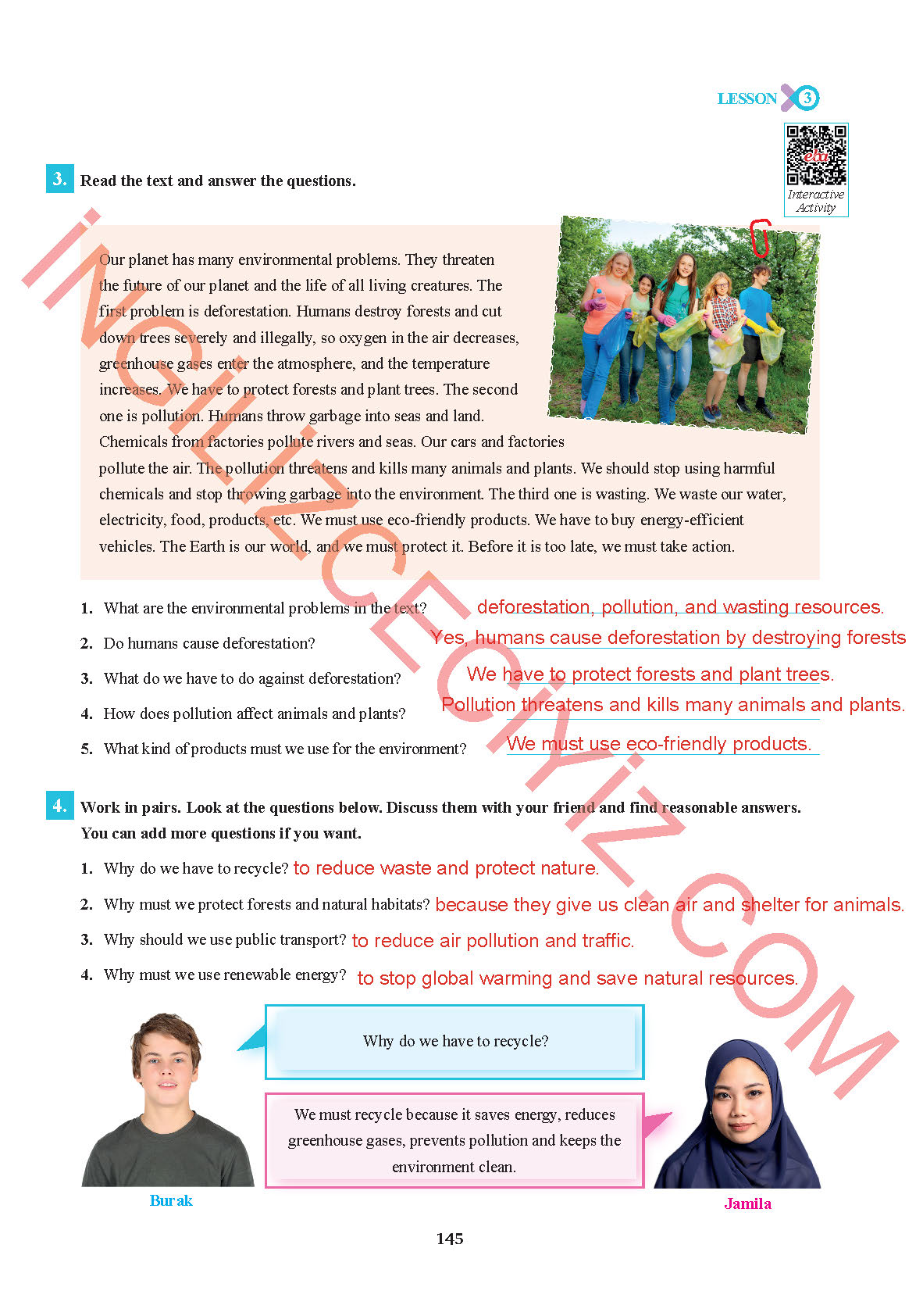 7. Sınıf Sdr İpekyolu Yayınları İngilizce Ders Kitabı Sayfa 145 Cevapları