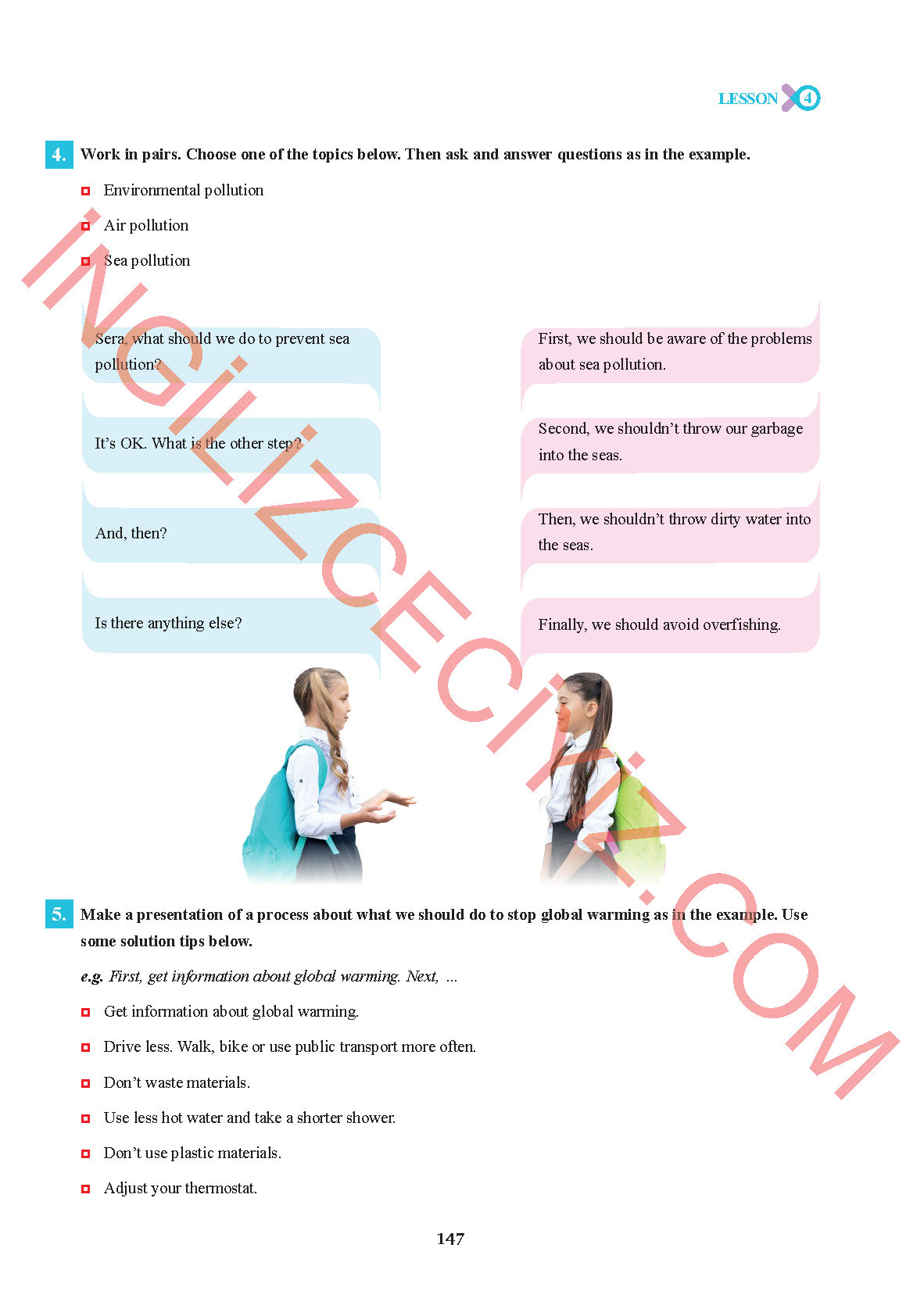 7. Sınıf Sdr İpekyolu Yayınları İngilizce Ders Kitabı Sayfa 147 Cevapları