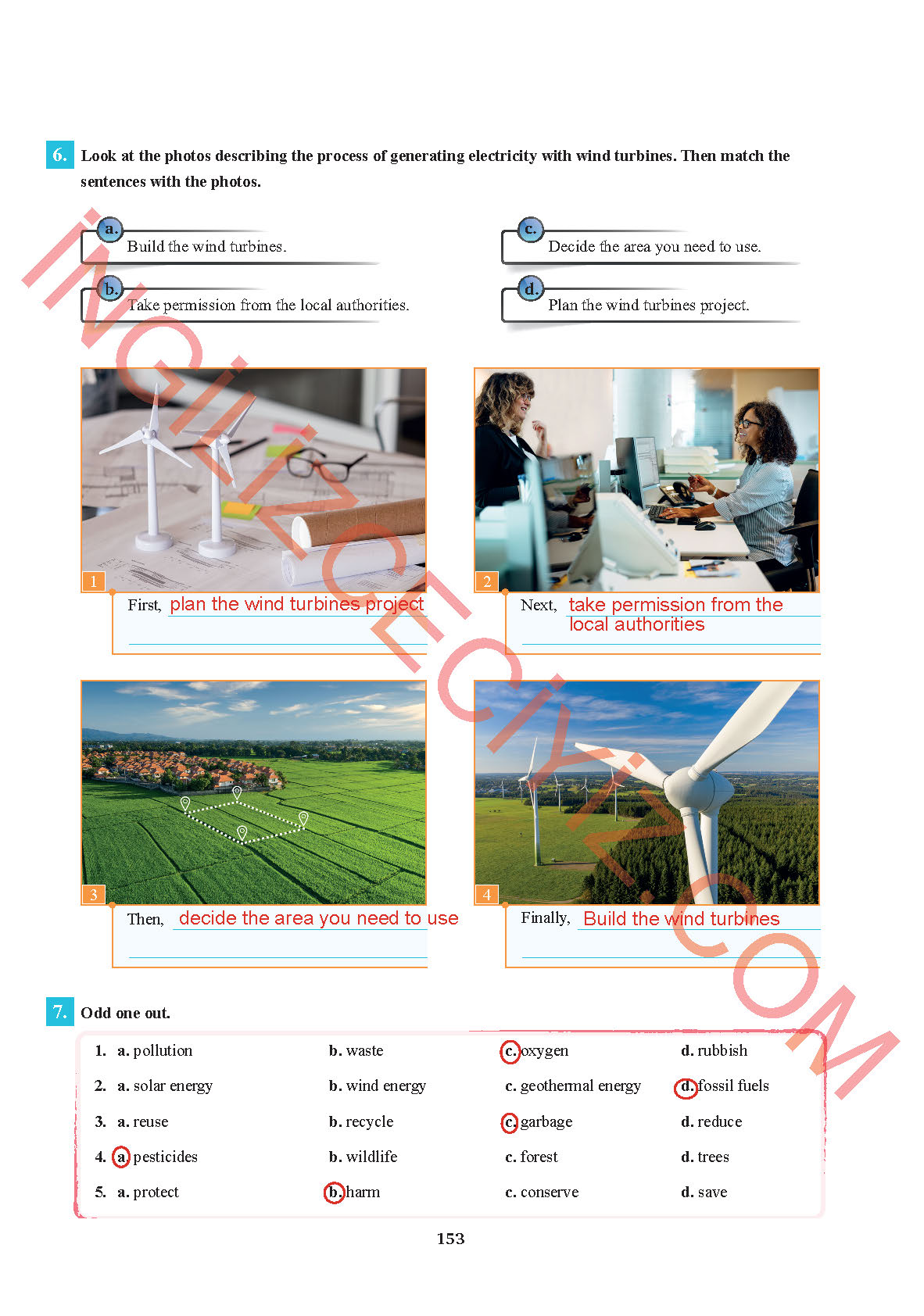 7. Sınıf Sdr İpekyolu Yayınları İngilizce Ders Kitabı Sayfa 153 Cevapları