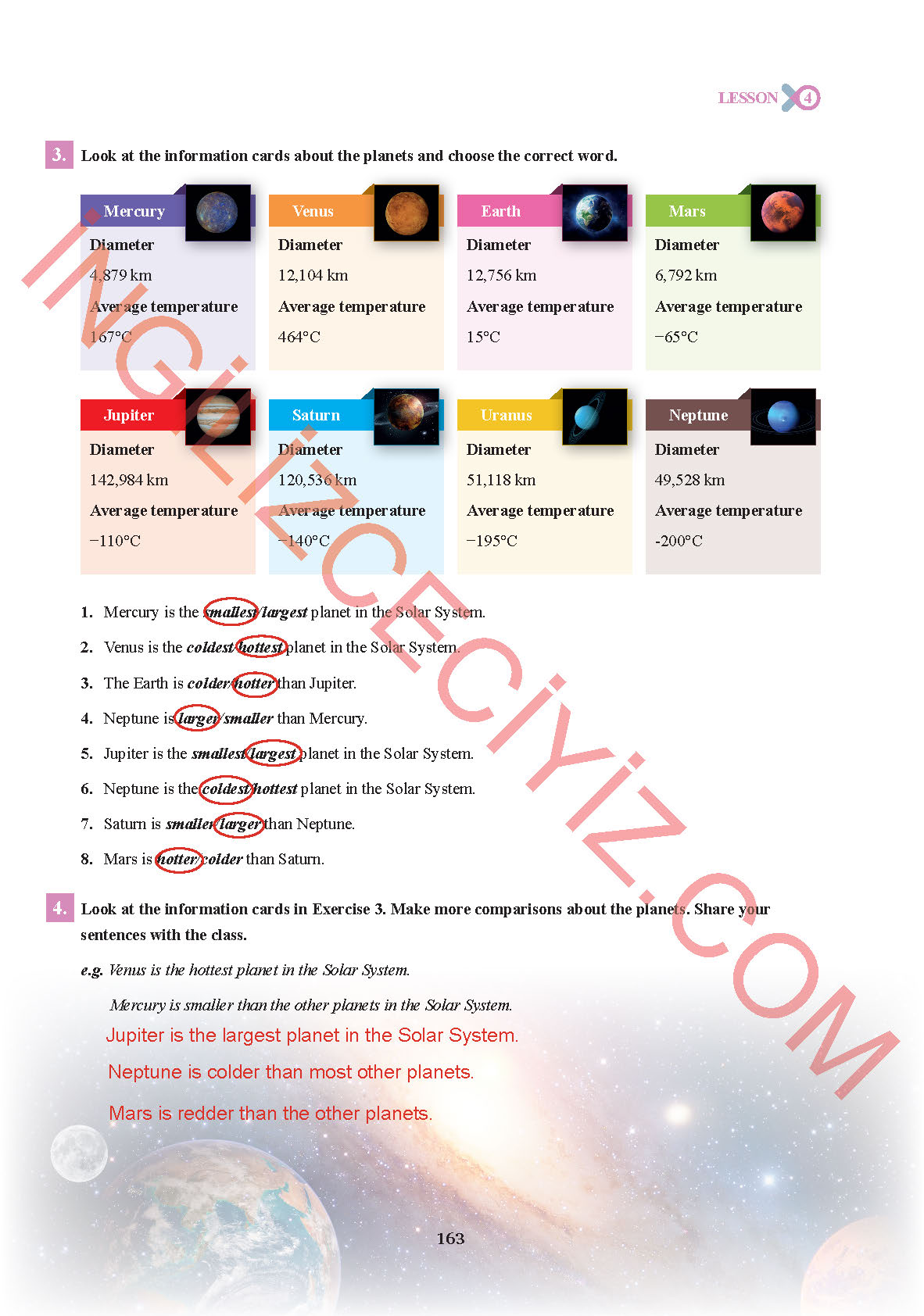 7. Sınıf Sdr İpekyolu Yayınları İngilizce Ders Kitabı Sayfa 163 Cevapları