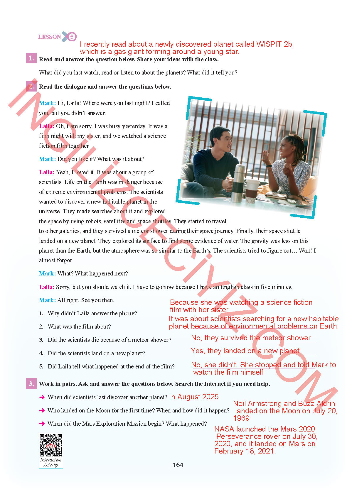 7. Sınıf Sdr İpekyolu Yayınları İngilizce Ders Kitabı Sayfa 164 Cevapları