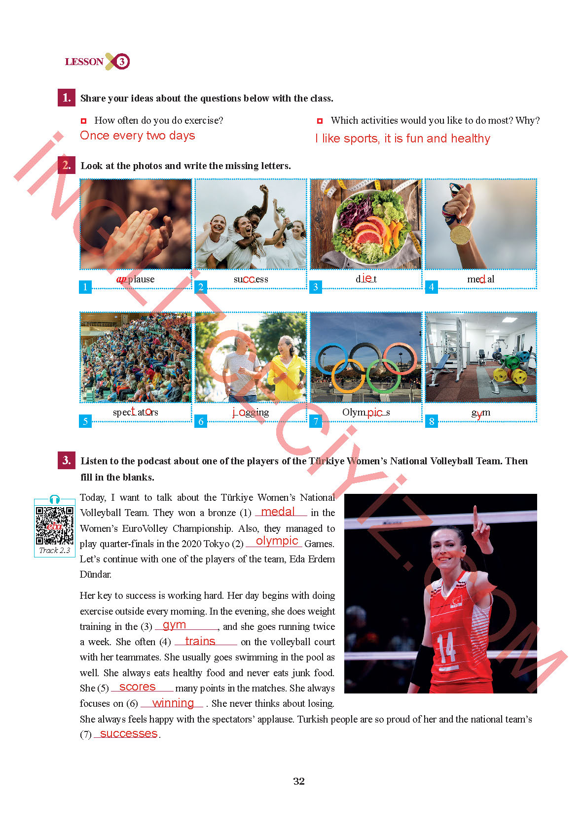 7. Sınıf Sdr İpekyolu Yayınları İngilizce Ders Kitabı Sayfa 32 Cevapları