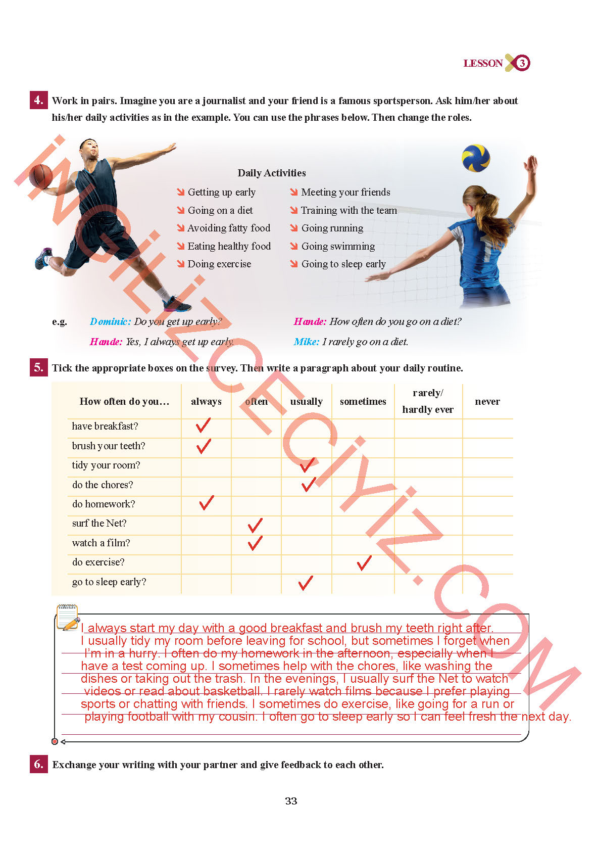 7. Sınıf Sdr İpekyolu Yayınları İngilizce Ders Kitabı Sayfa 33 Cevapları