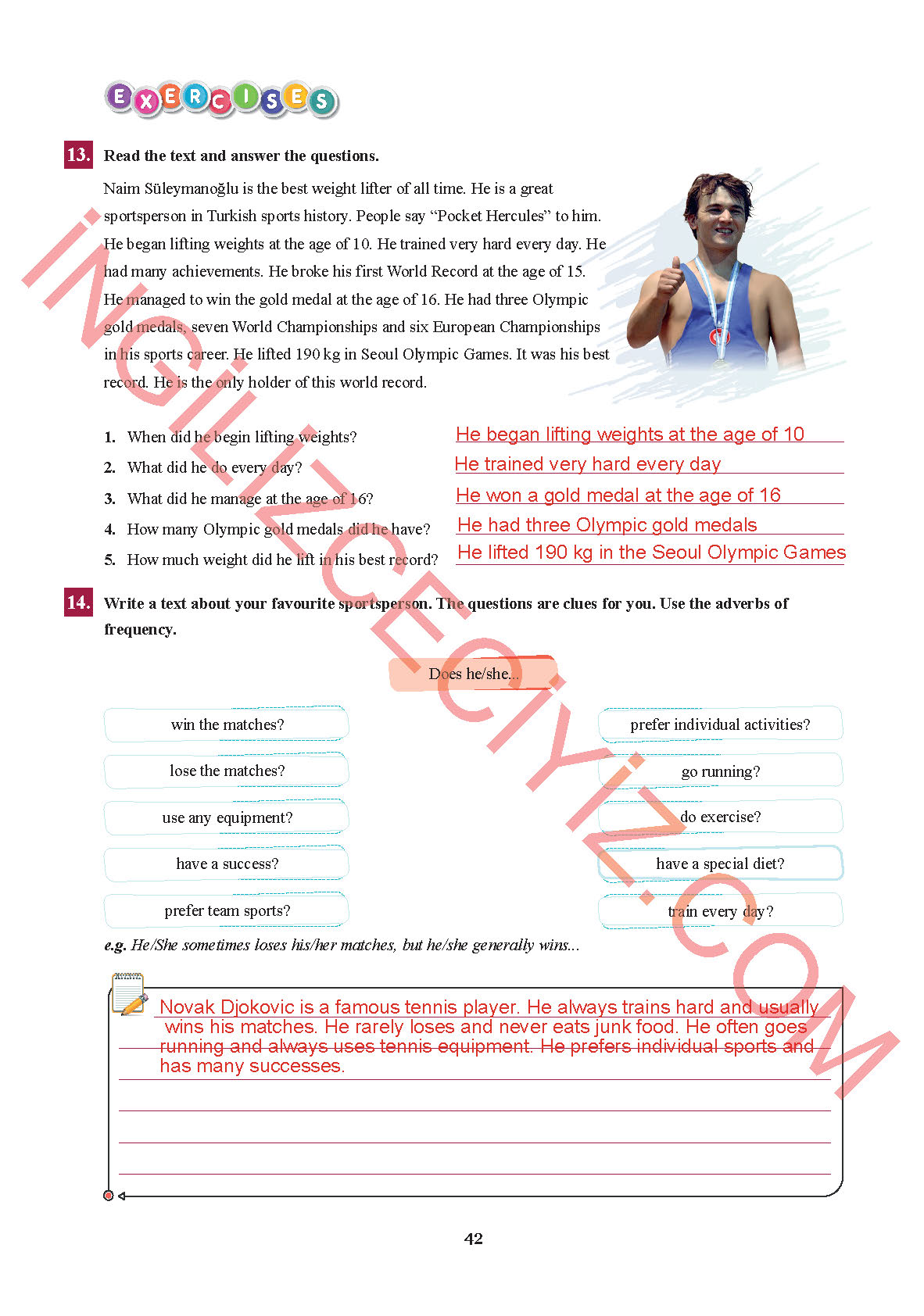 7. Sınıf Sdr İpekyolu Yayınları İngilizce Ders Kitabı Sayfa 42 Cevapları