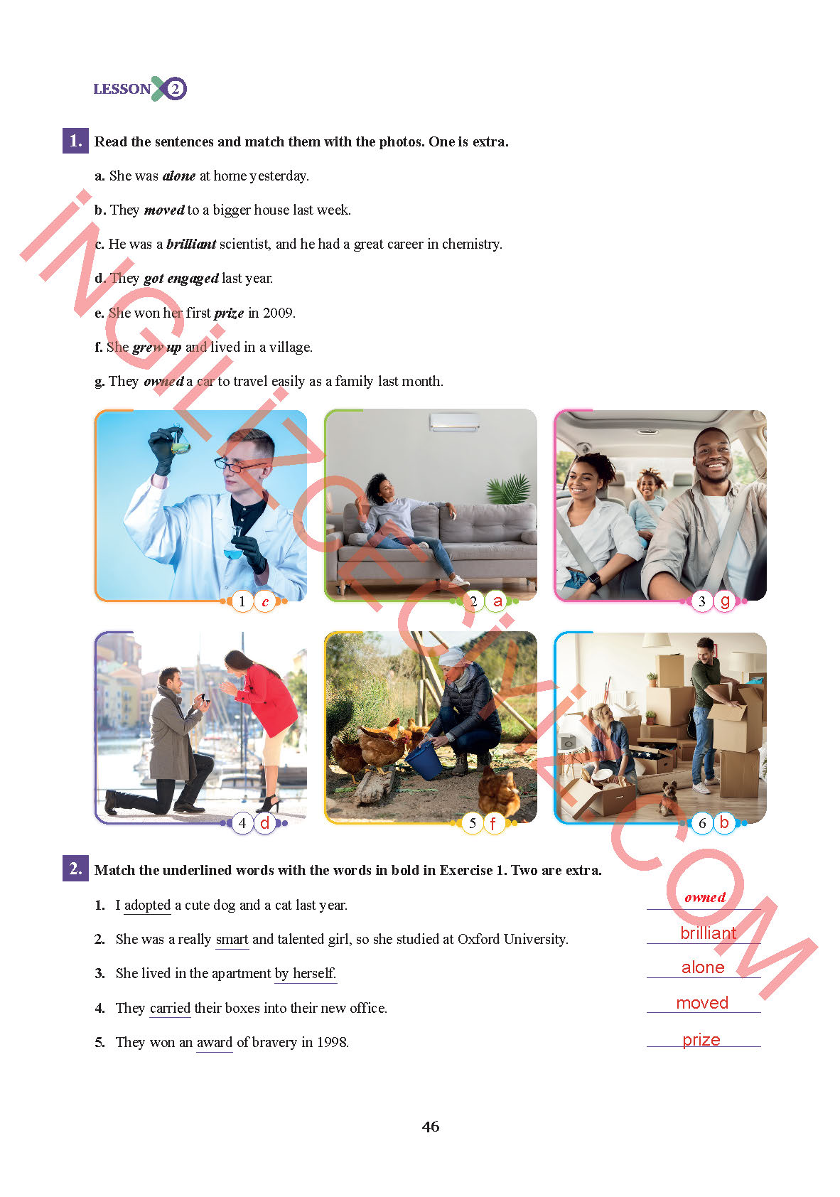 7. Sınıf Sdr İpekyolu Yayınları İngilizce Ders Kitabı Sayfa 46 Cevapları