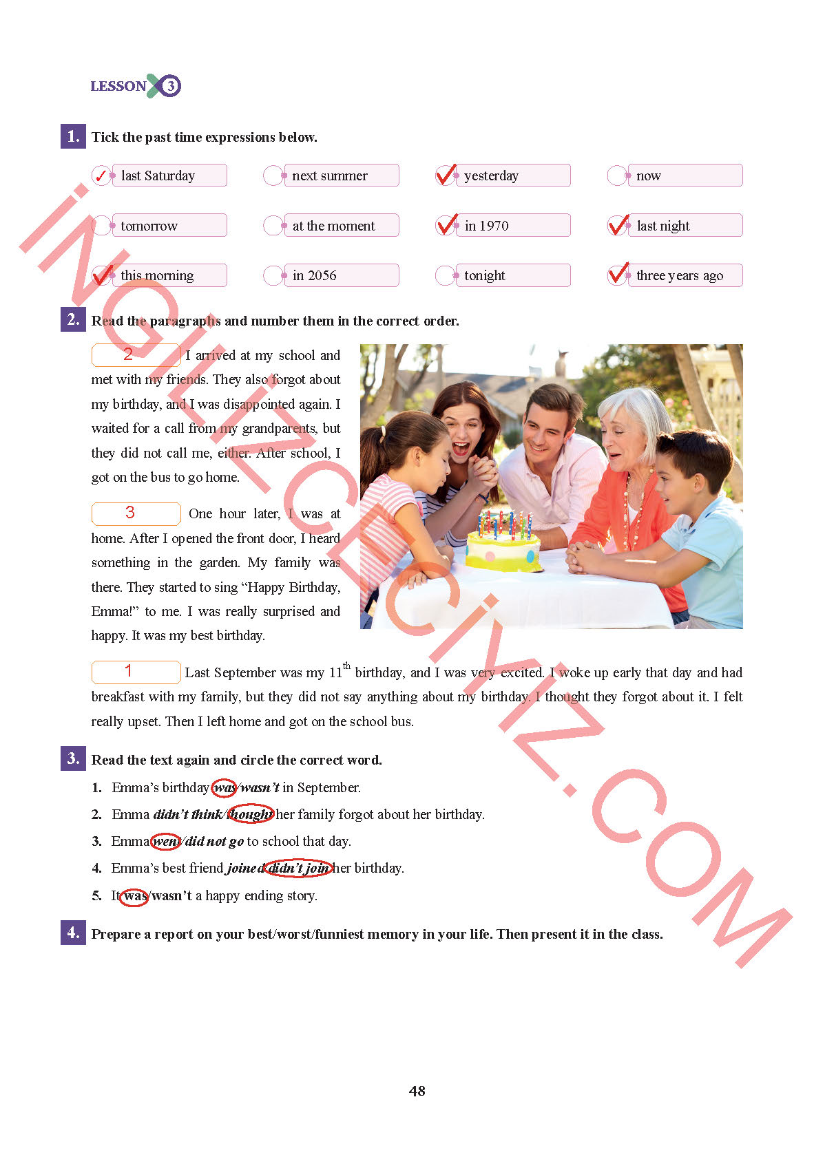 7. Sınıf Sdr İpekyolu Yayınları İngilizce Ders Kitabı Sayfa 48 Cevapları