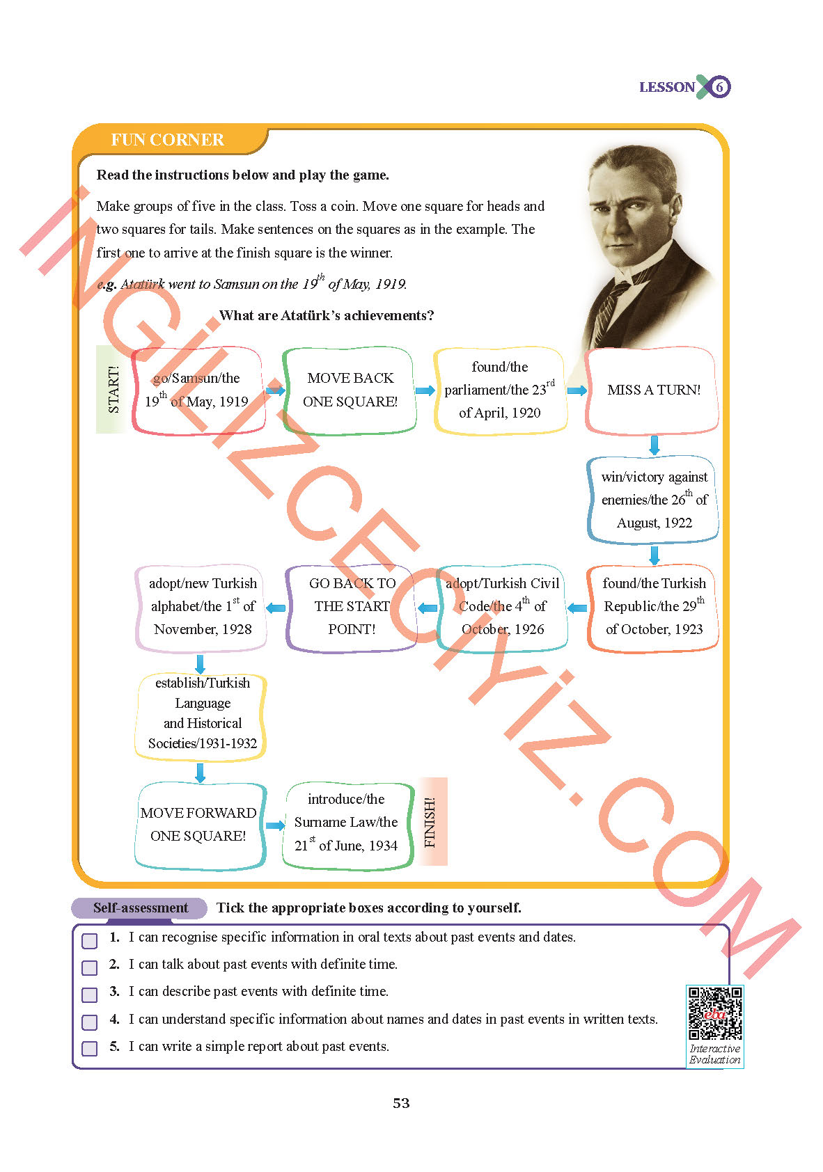 7. Sınıf Sdr İpekyolu Yayınları İngilizce Ders Kitabı Sayfa 53 Cevapları