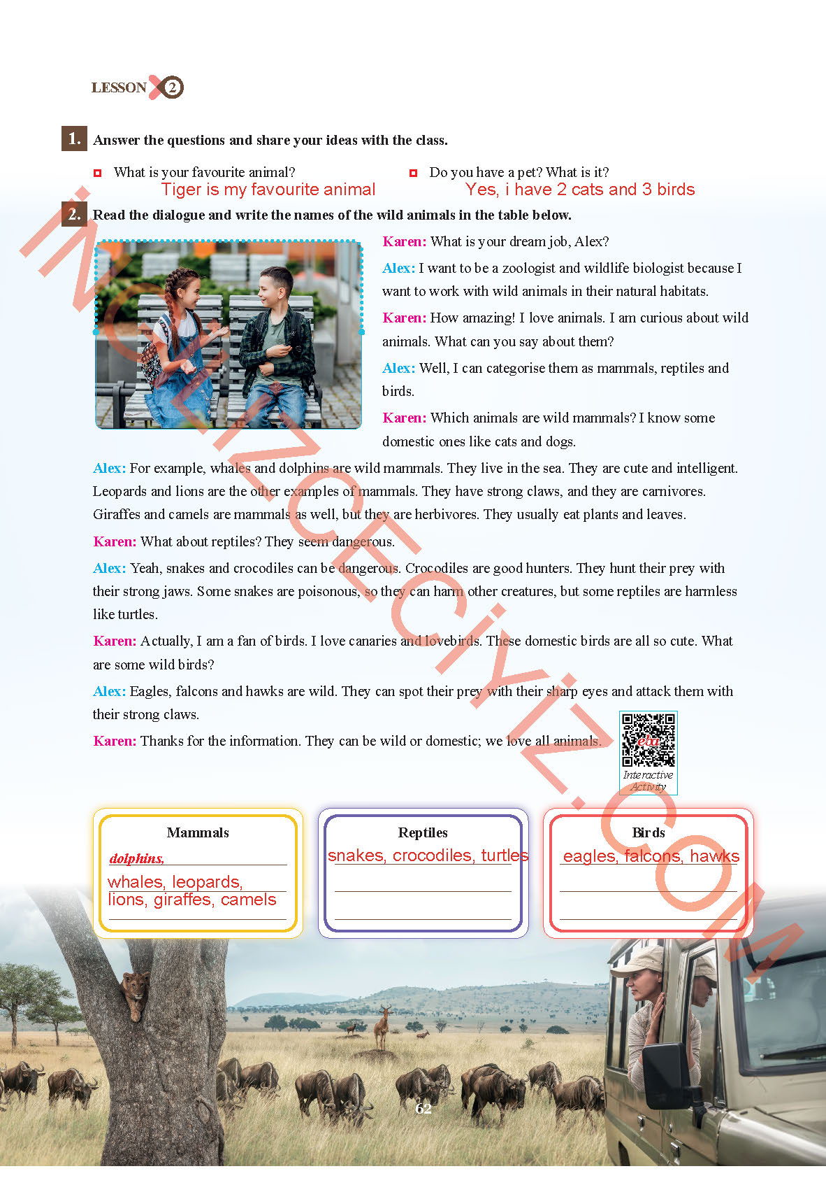 7. Sınıf Sdr İpekyolu Yayınları İngilizce Ders Kitabı Sayfa 62 Cevapları