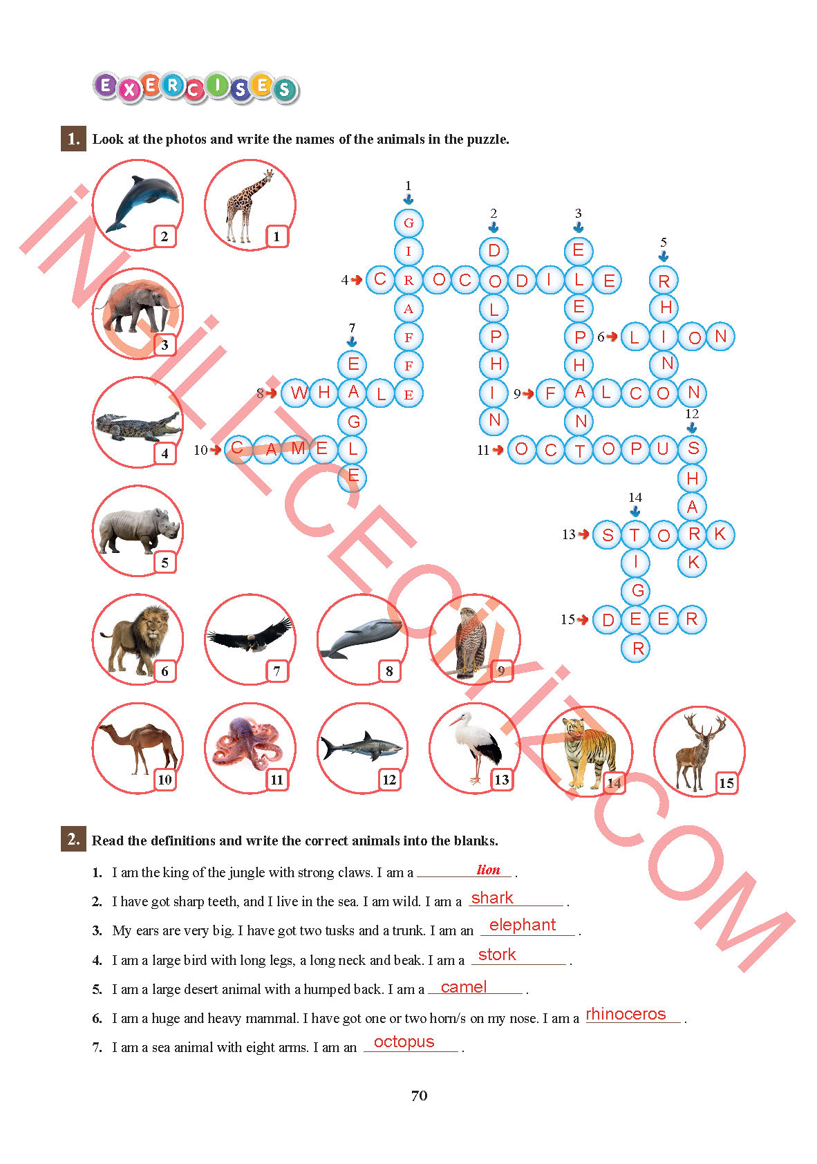 7. Sınıf Sdr İpekyolu Yayınları İngilizce Ders Kitabı Sayfa 70 Cevapları