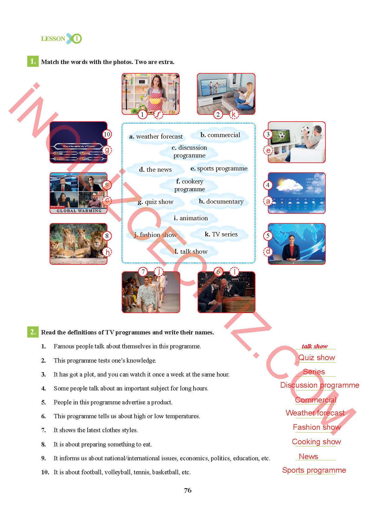 7. Sınıf Sdr İpekyolu Yayınları İngilizce Ders Kitabı Sayfa 76 Cevapları