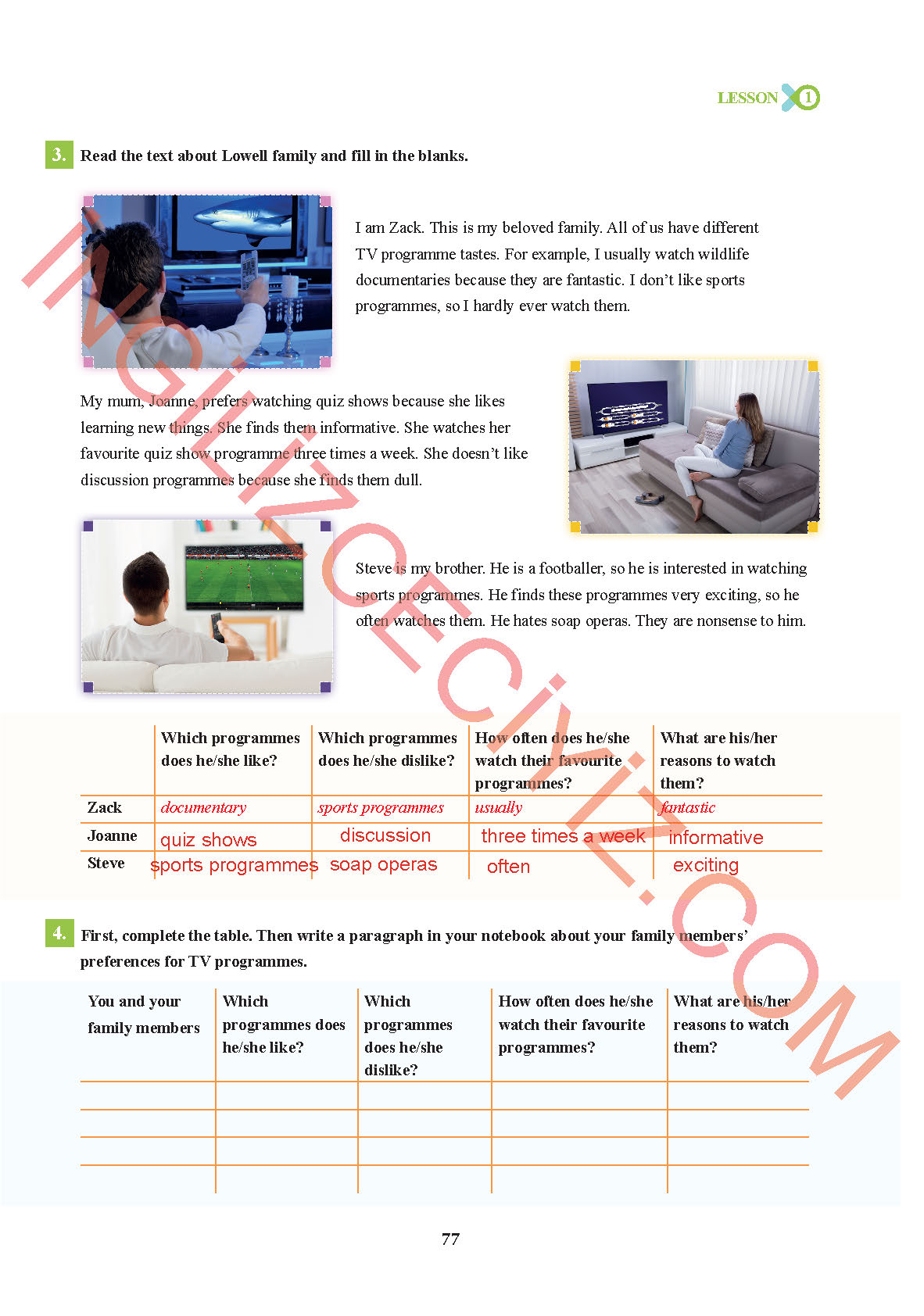 7. Sınıf Sdr İpekyolu Yayınları İngilizce Ders Kitabı Sayfa 77 Cevapları