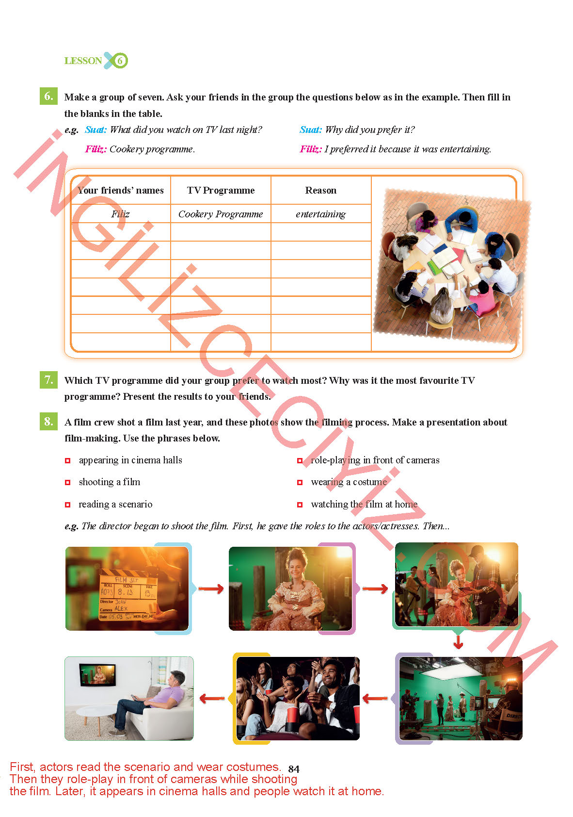 7. Sınıf Sdr İpekyolu Yayınları İngilizce Ders Kitabı Sayfa 84 Cevapları