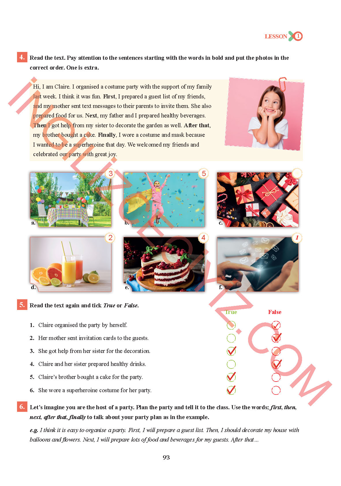 7. Sınıf Sdr İpekyolu Yayınları İngilizce Ders Kitabı Sayfa 93 Cevapları