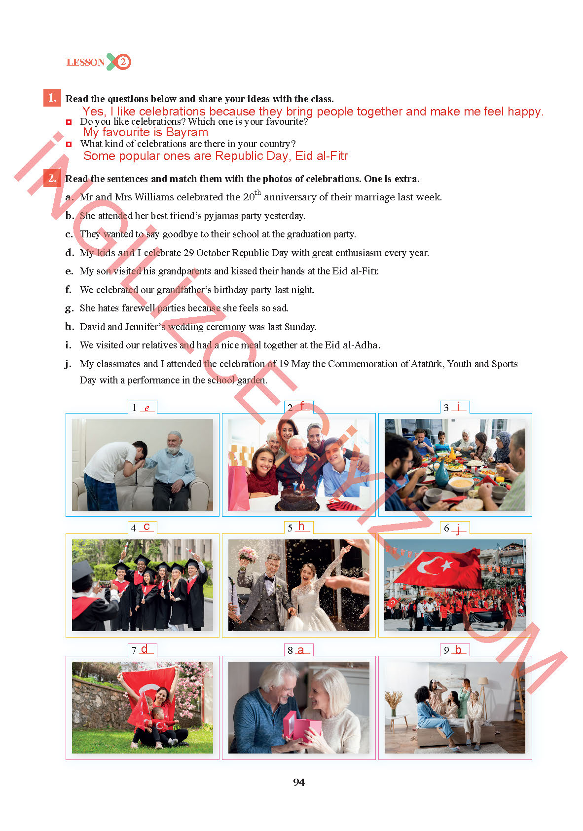 7. Sınıf Sdr İpekyolu Yayınları İngilizce Ders Kitabı Sayfa 94 Cevapları 7. Sınıf Sdr İpekyolu Yayınları İngilizce Ders Kitabı Sayfa 94 Cevapları