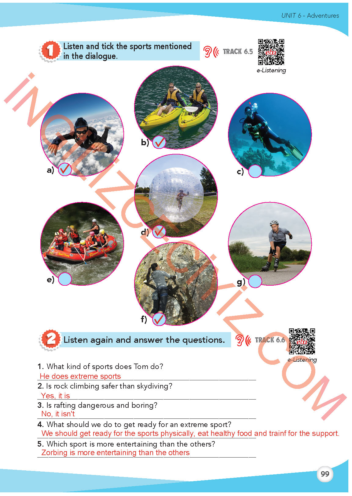 8. Sınıf Meb Yayınları İngilizce Ders Kitabı Sayfa 100 Cevapları