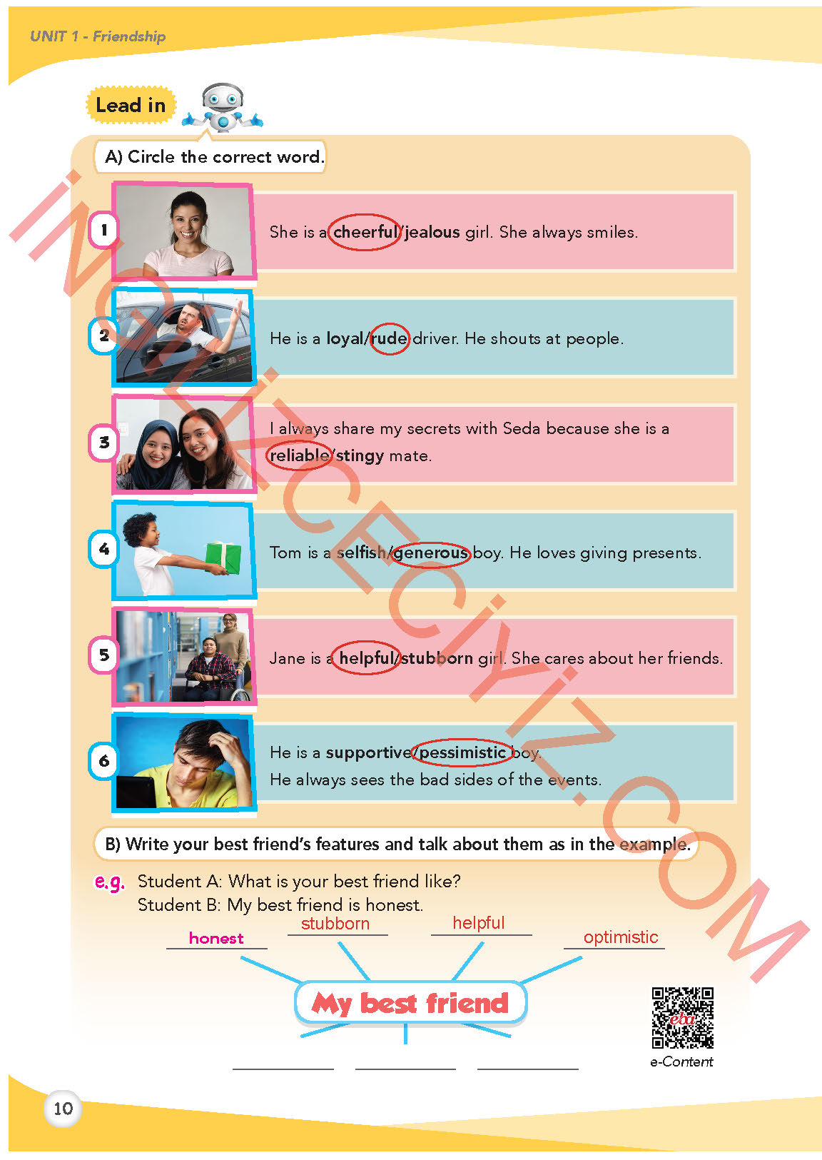 8. Sınıf Meb Yayınları İngilizce Ders Kitabı Sayfa 11 Cevapları