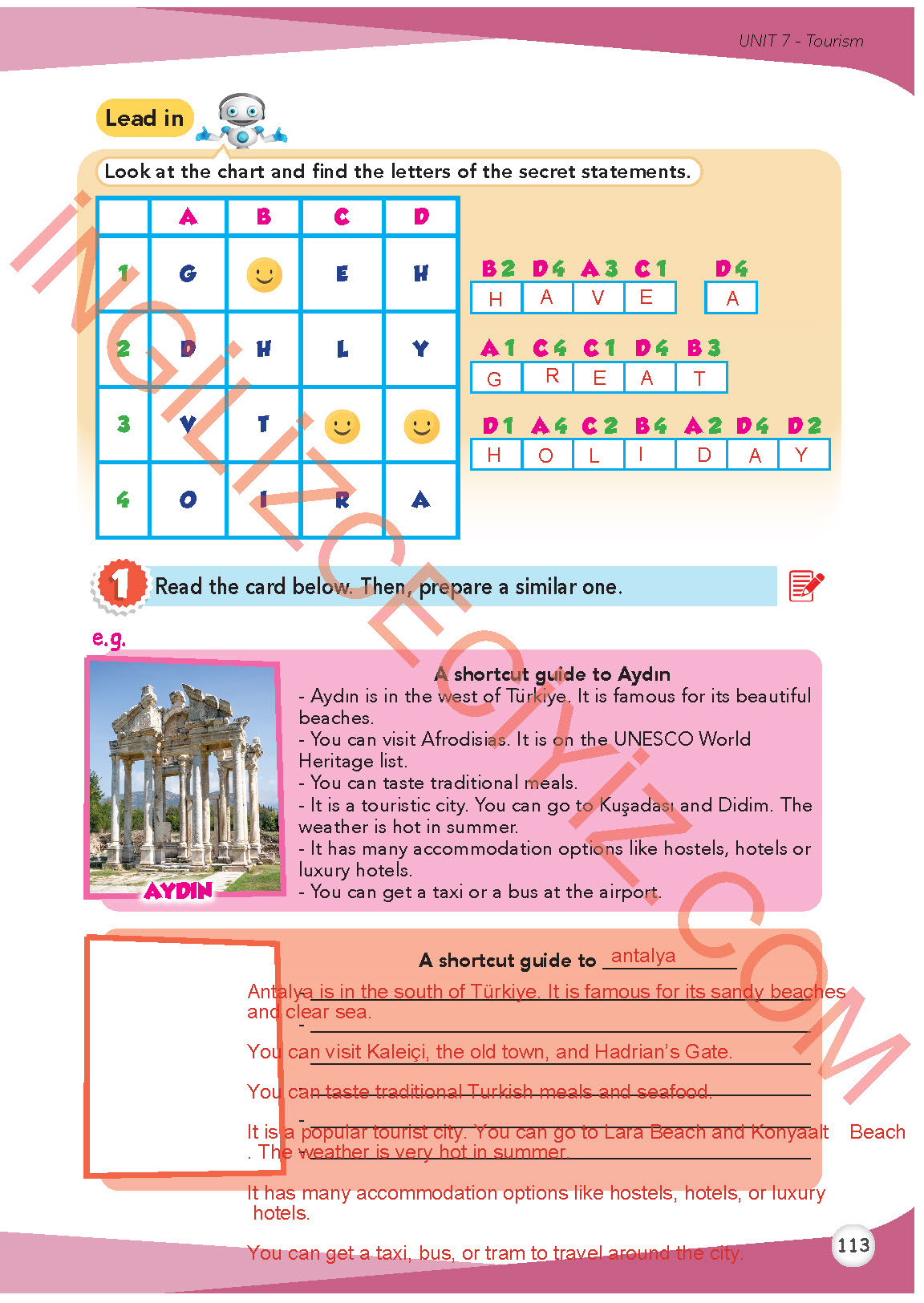 8. Sınıf Meb Yayınları İngilizce Ders Kitabı Sayfa 114 Cevapları