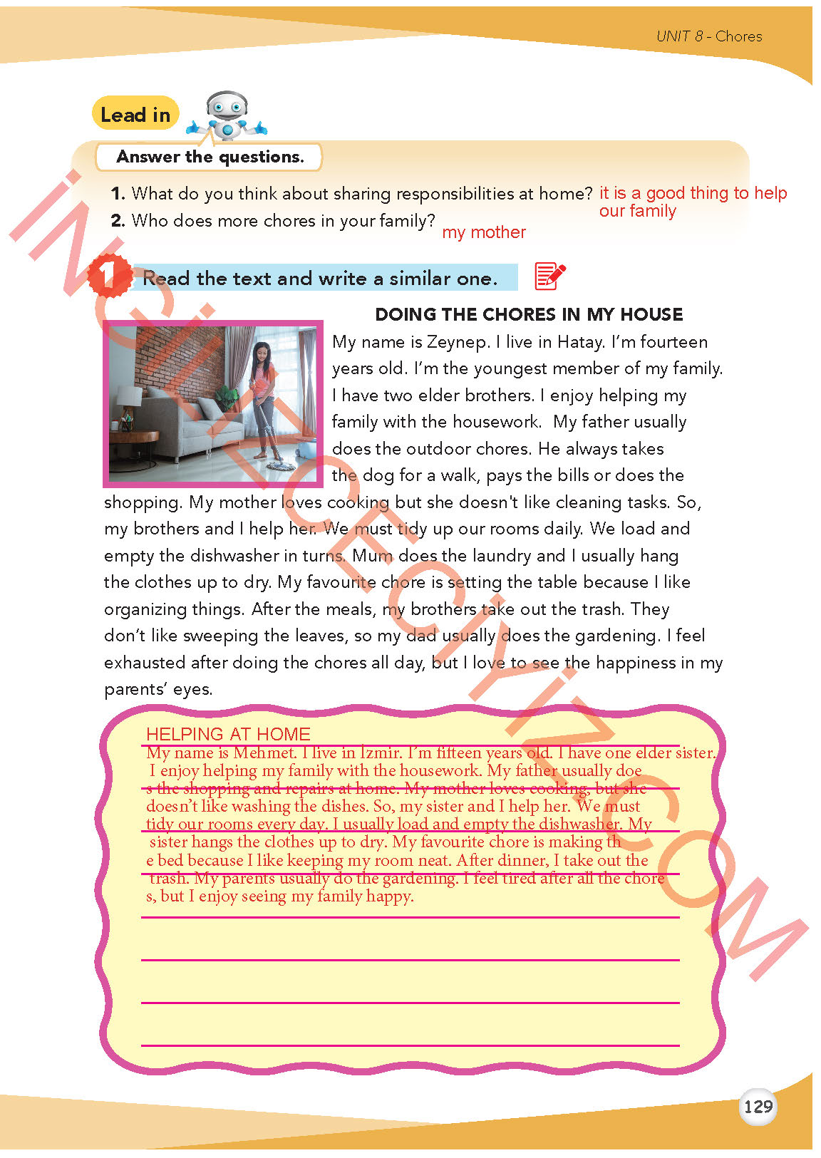 8. Sınıf Meb Yayınları İngilizce Ders Kitabı Sayfa 130 Cevapları