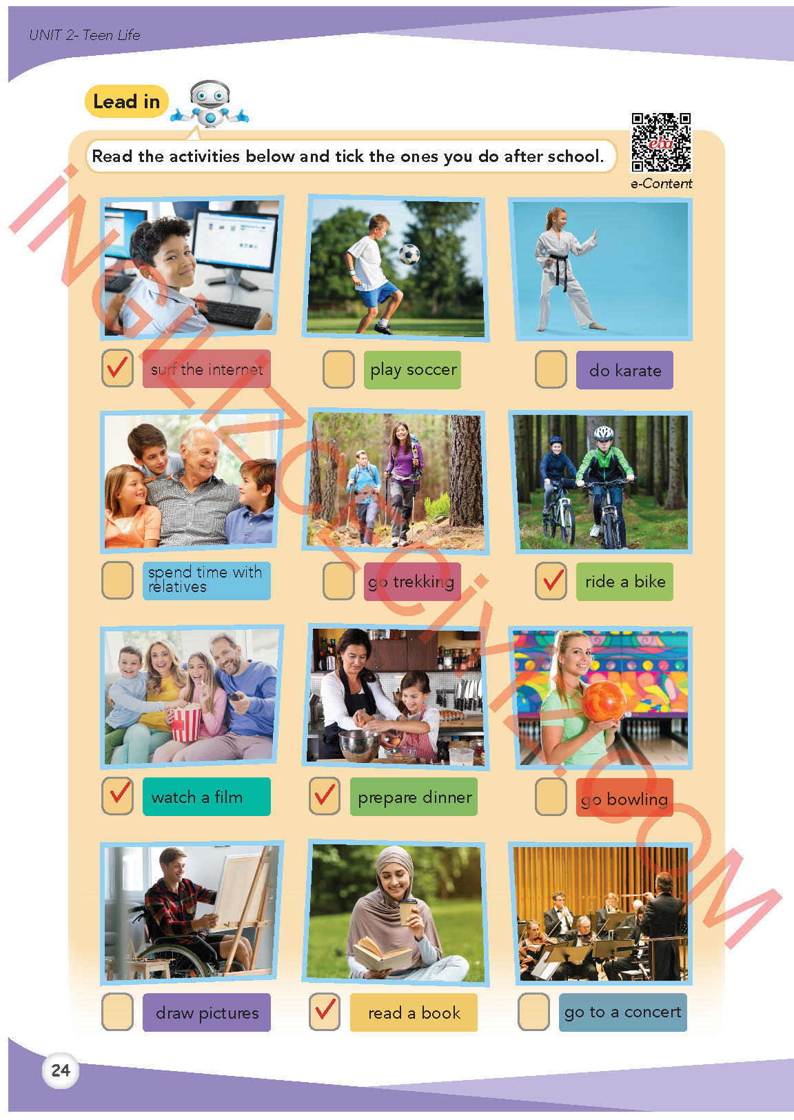 8. Sınıf Meb Yayınları İngilizce Ders Kitabı Sayfa 25 Cevapları