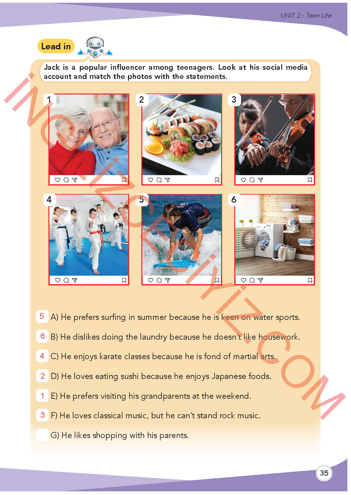 8. Sınıf Meb Yayınları İngilizce Ders Kitabı Sayfa 36 Cevapları