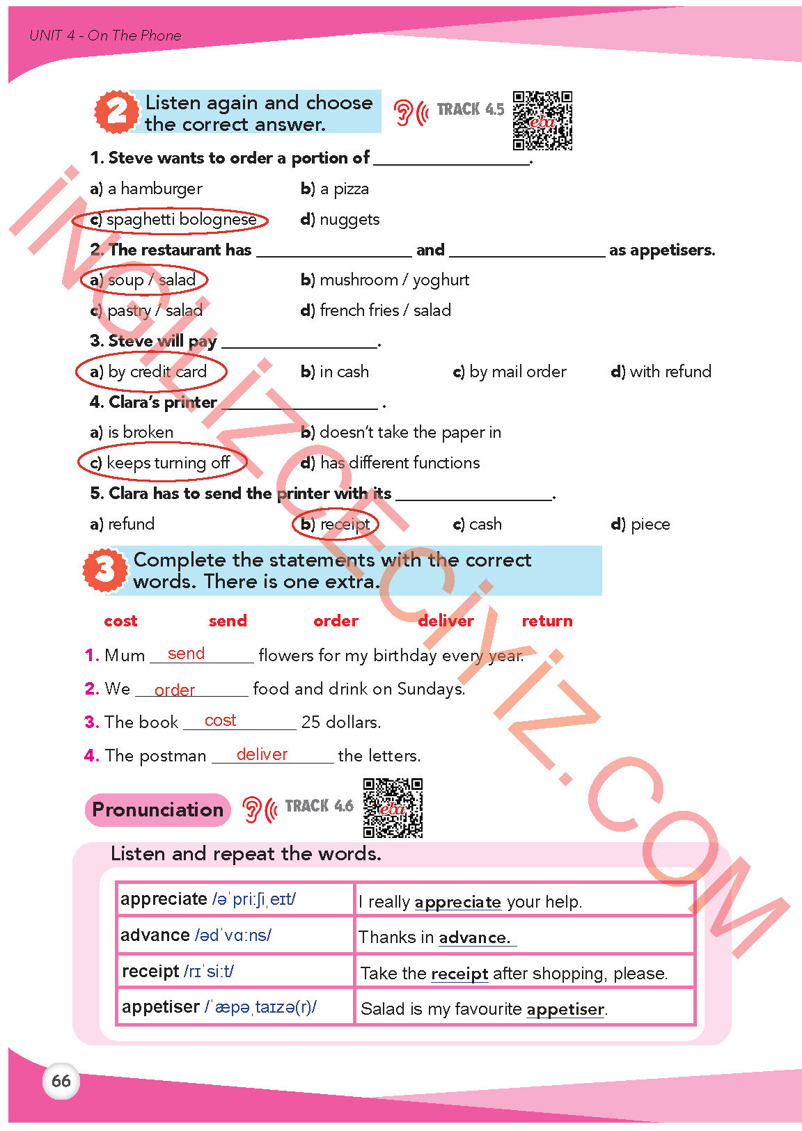 8. Sınıf Meb Yayınları İngilizce Ders Kitabı Sayfa 67 Cevapları