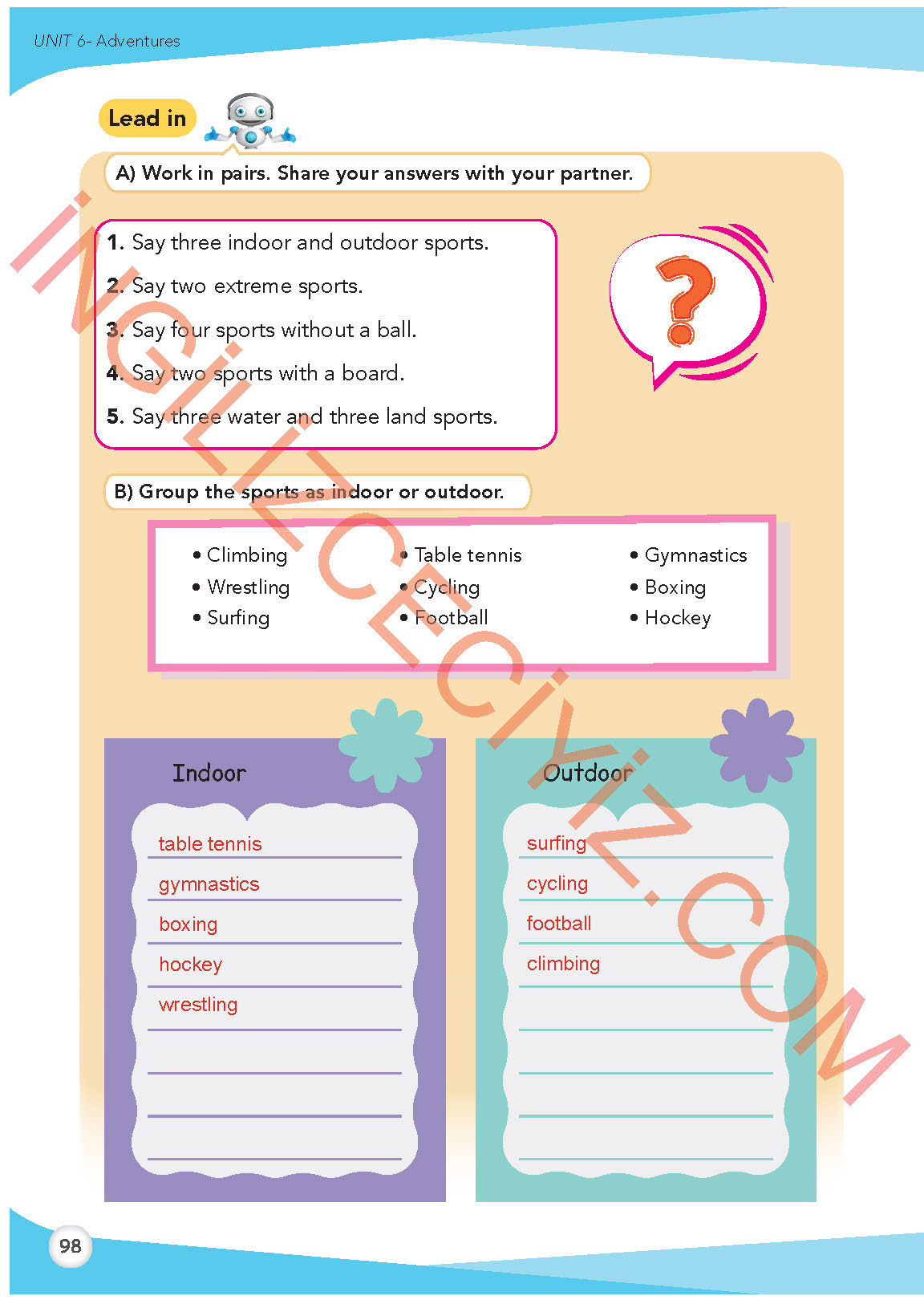 8. Sınıf Meb Yayınları İngilizce Ders Kitabı Sayfa 99 Cevapları