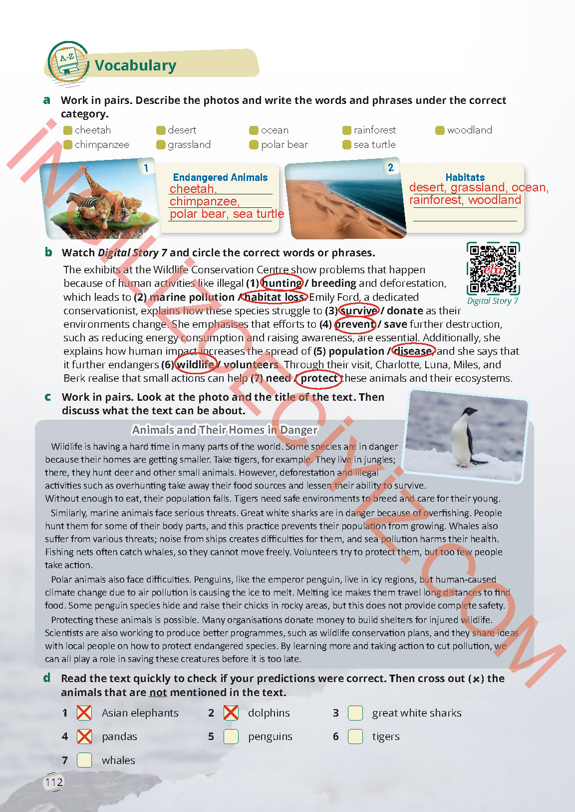 9. Sınıf Meb Yayınları İngilizce Ders Kitabı Sayfa 112 Cevapları