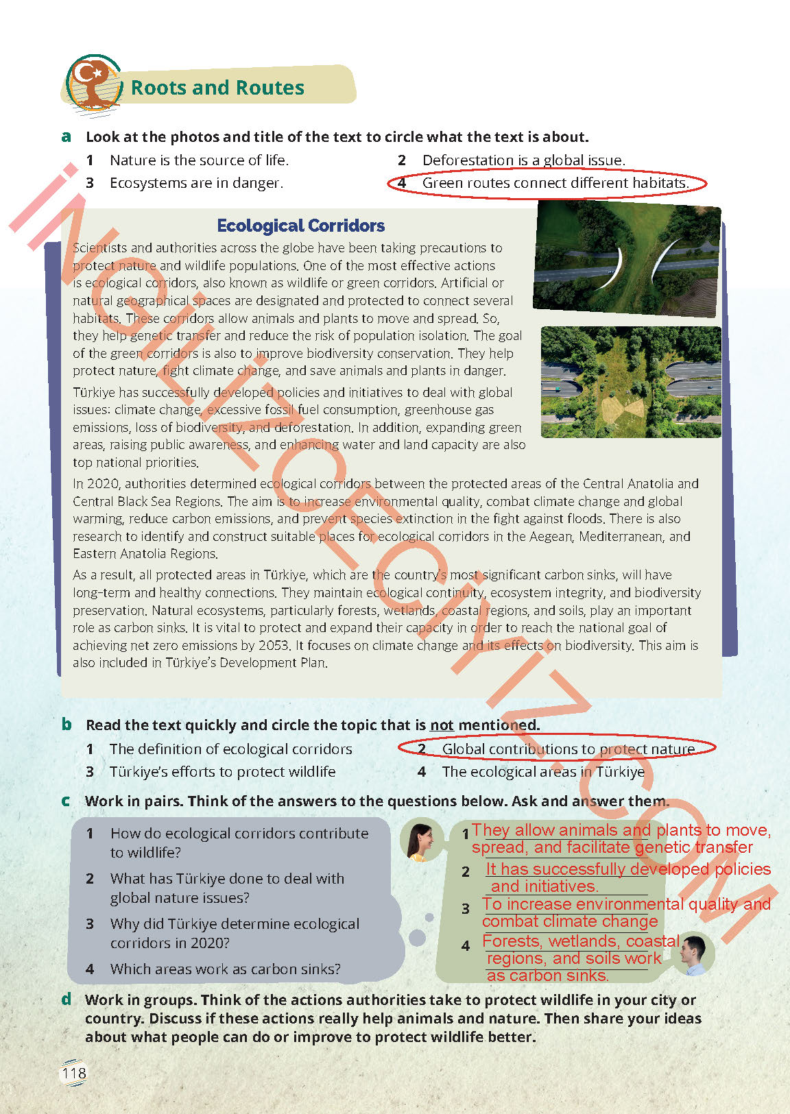 9. Sınıf Meb Yayınları İngilizce Ders Kitabı Sayfa 118 Cevapları