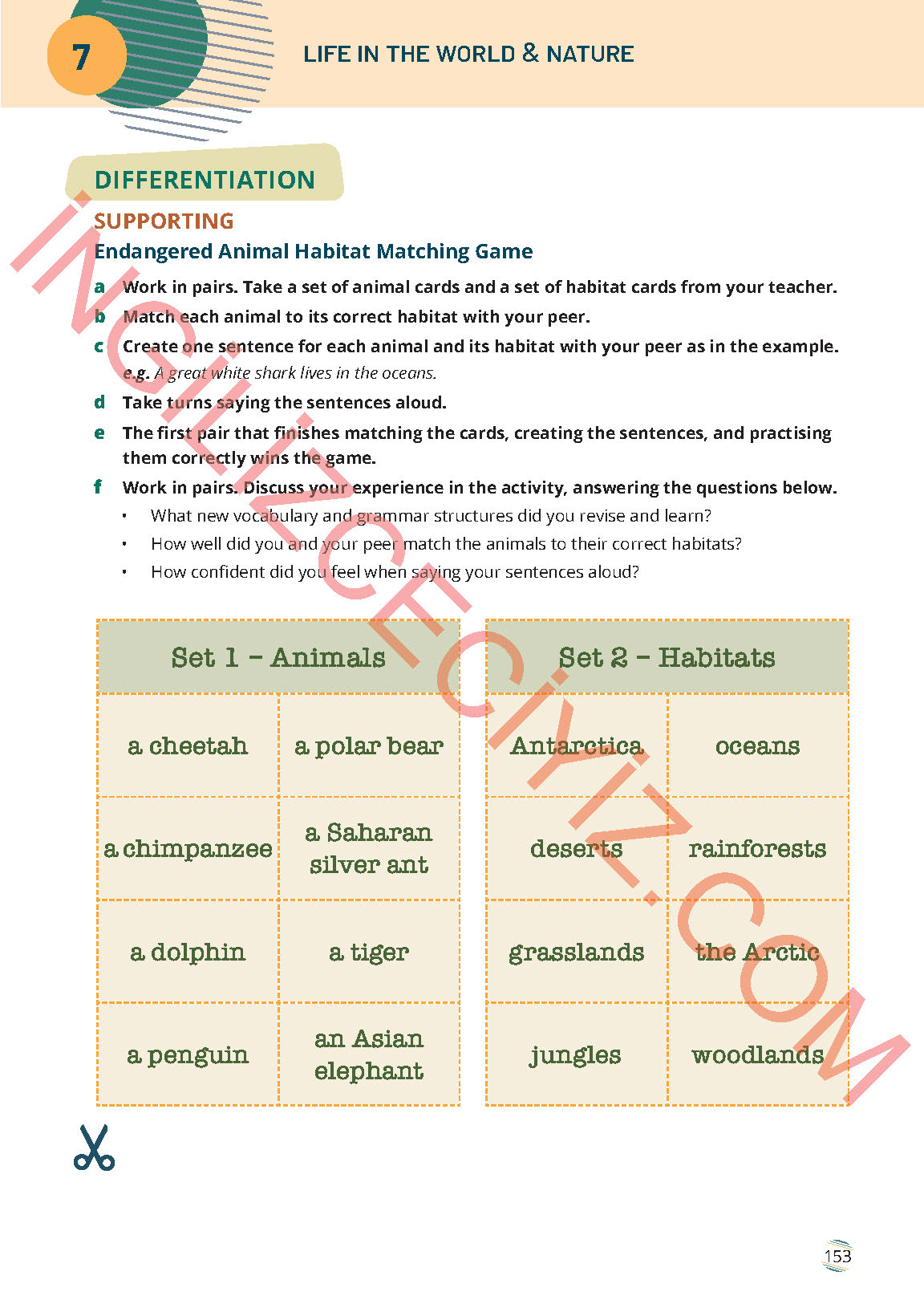 9. Sınıf Meb Yayınları İngilizce Ders Kitabı Sayfa 153 Cevapları