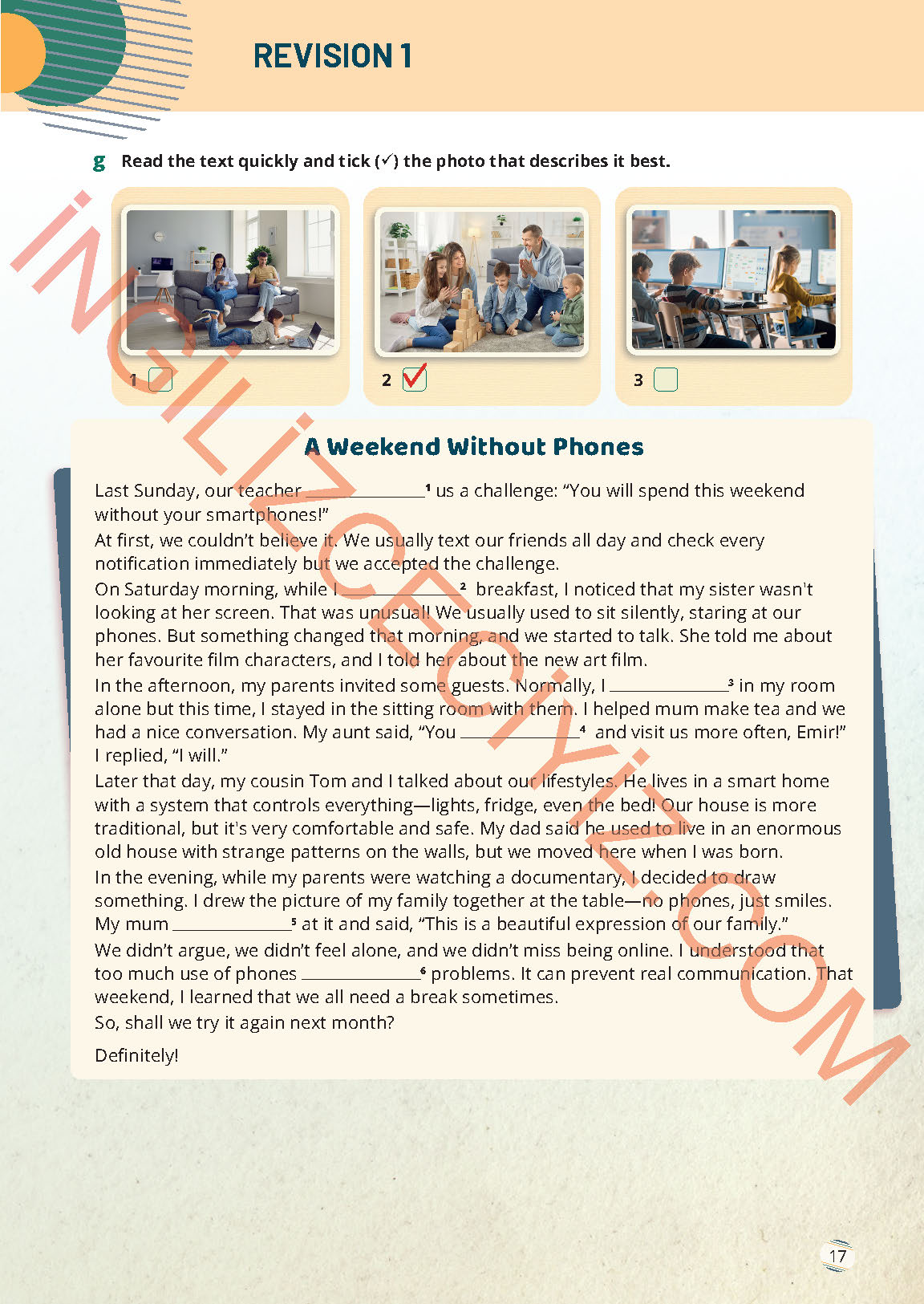 9. Sınıf Meb Yayınları İngilizce Ders Kitabı Sayfa 17 Cevapları