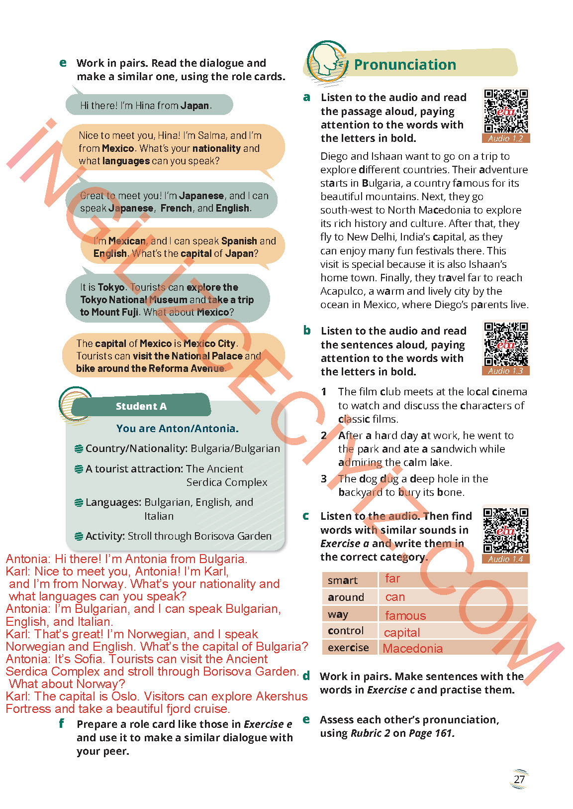 9. Sınıf Meb Yayınları İngilizce Ders Kitabı Sayfa 27 Cevapları