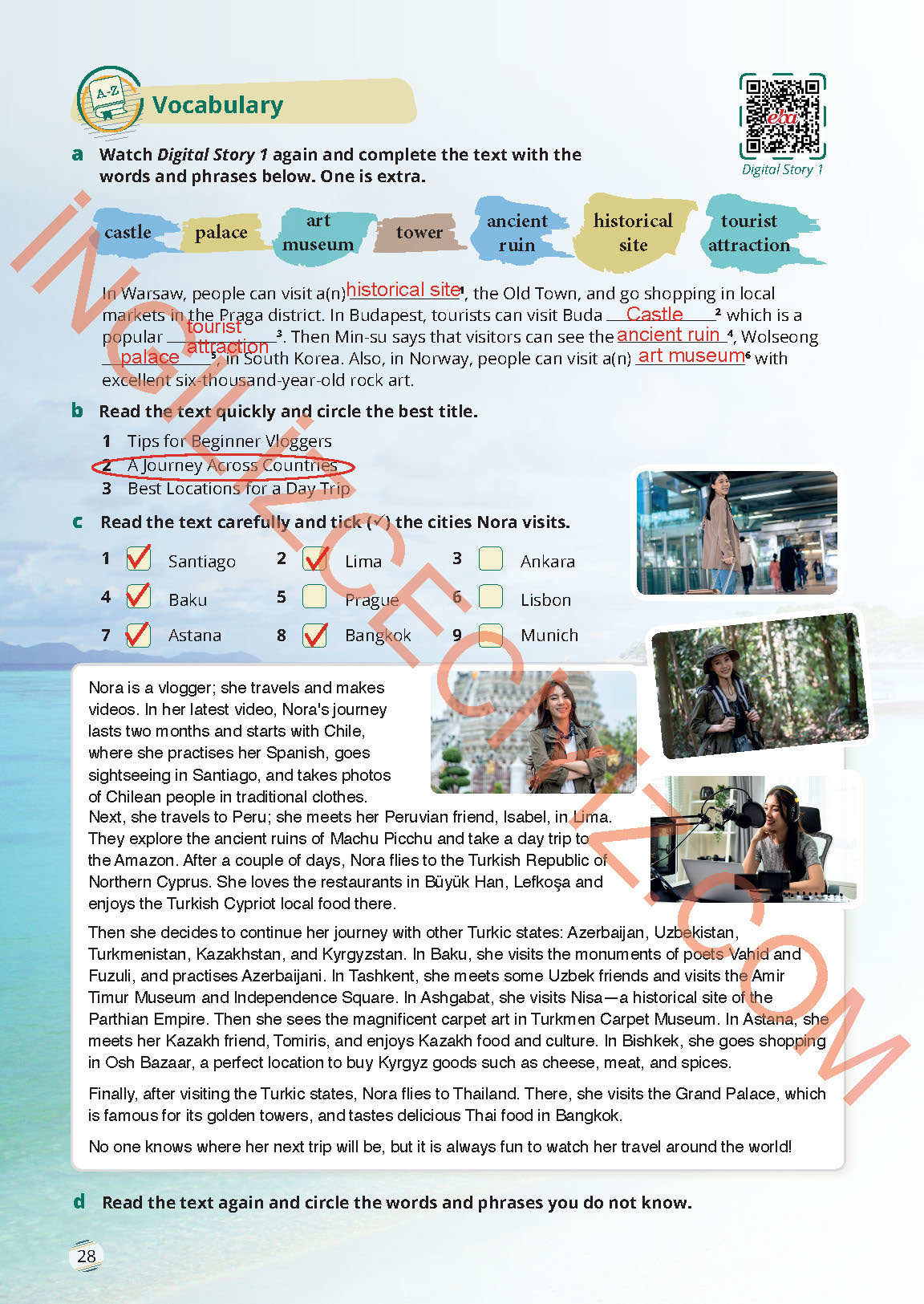 9. Sınıf Meb Yayınları İngilizce Ders Kitabı Sayfa 28 Cevapları