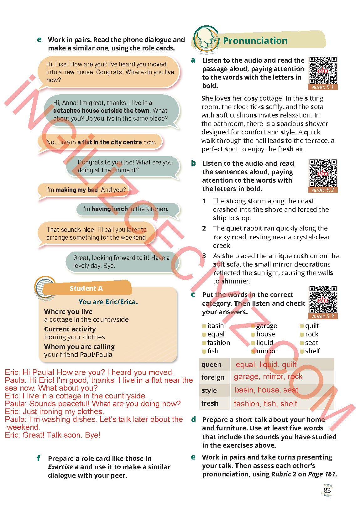 9. Sınıf Meb Yayınları İngilizce Ders Kitabı Sayfa 83 Cevapları